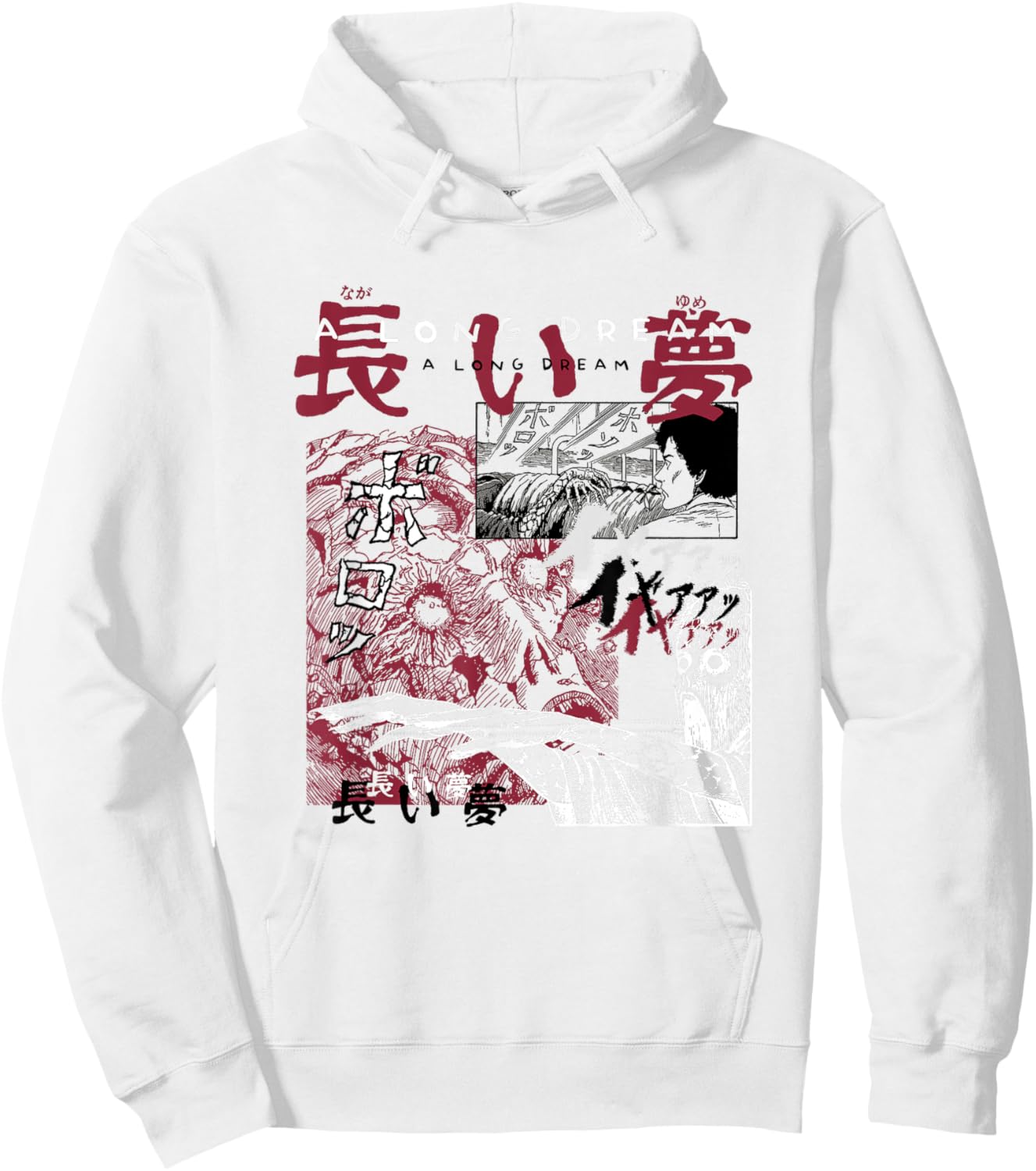 Junji Ito A Long Dream Curated Clutter Hoodie - Hoodie | White