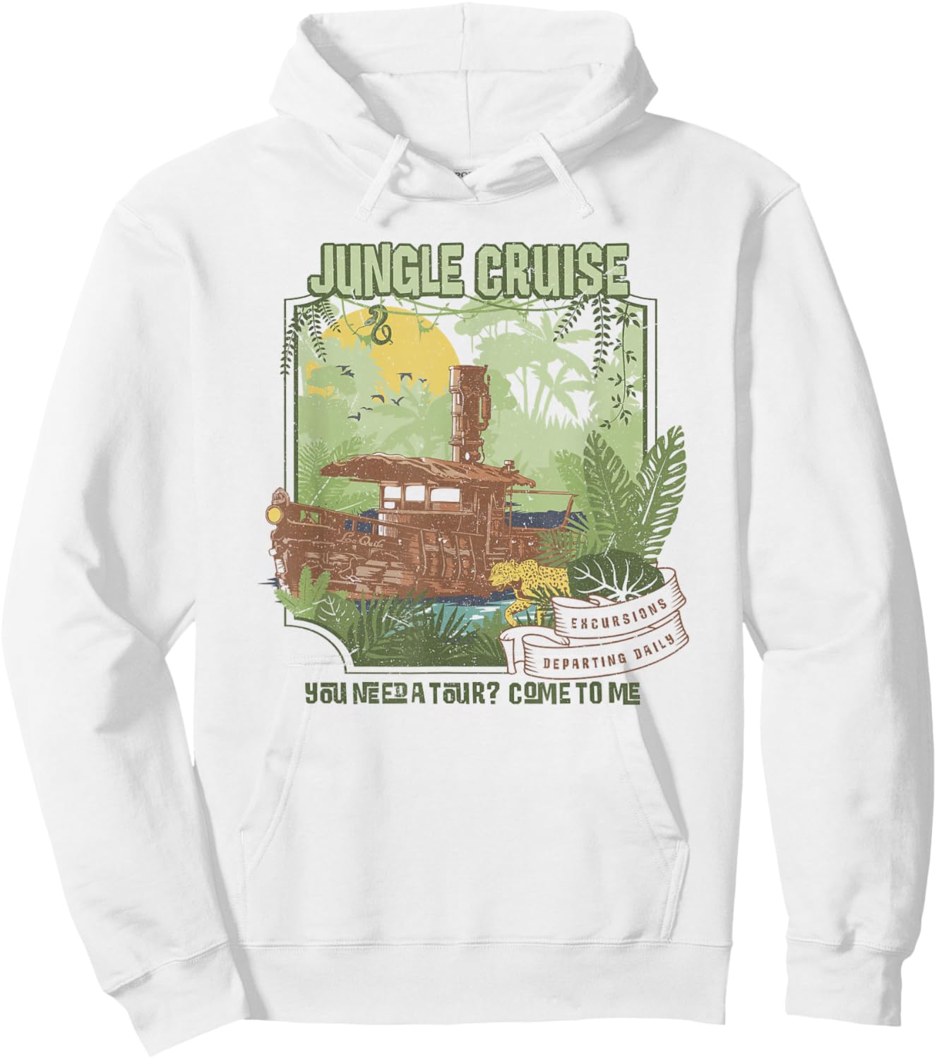 Disney Jungle Cruise You Need A Tour Come to Me Small Hoodie - Hoodie | White