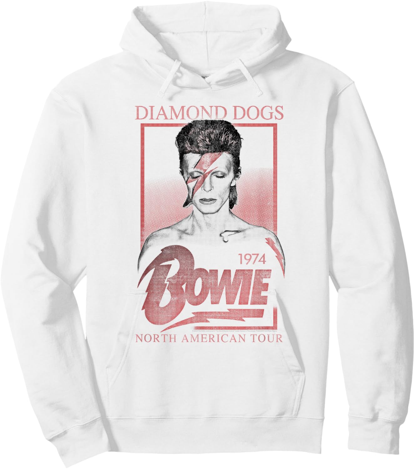 David Bowie - Diamond Dogs Tour Hoodie - Hoodie | White