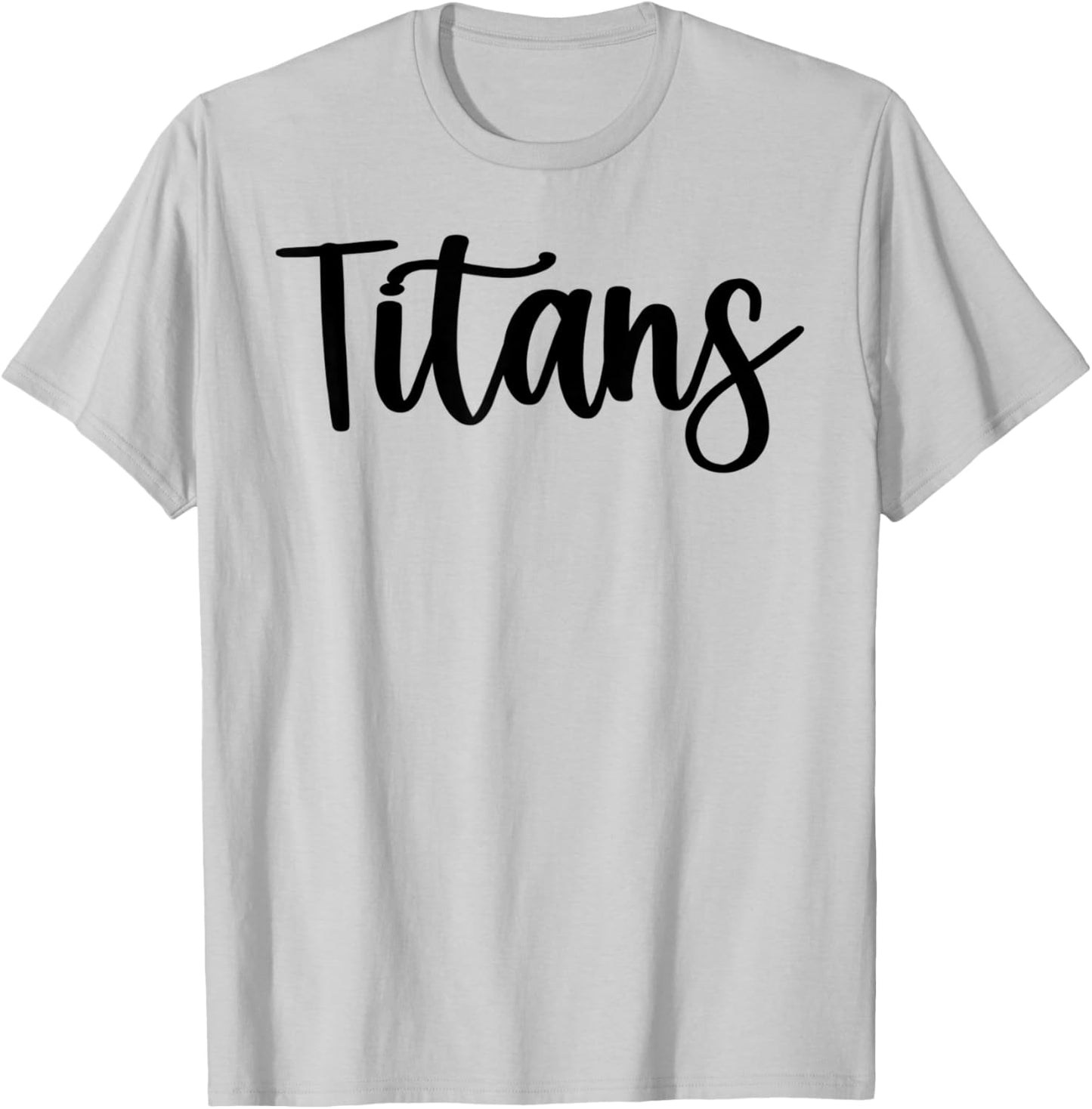 Titans School Spirit Team Mascot Game Night T-Shirt - T-Shirt | Ash