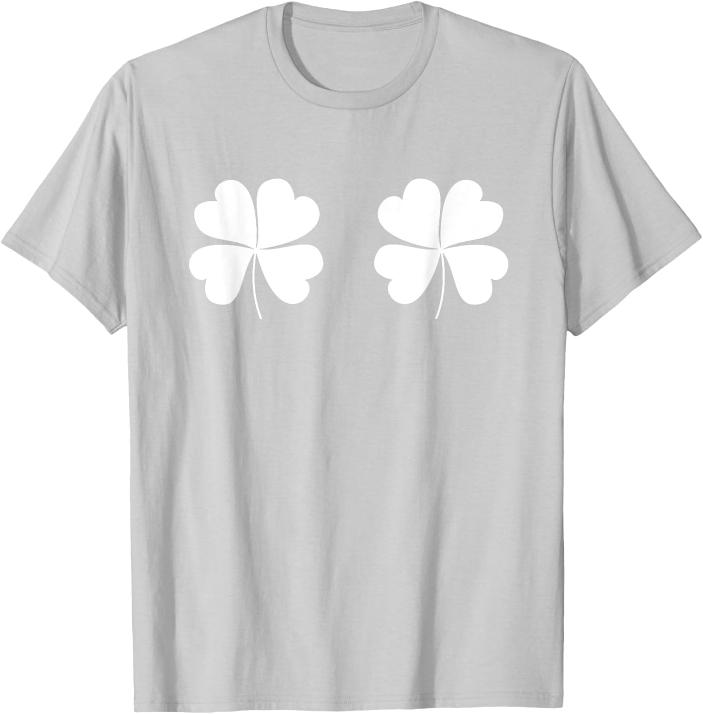 St Patricks Day Outfit Women Girls Cute Shamrock Boobs Irish T-Shirt - T-Shirt | Ash