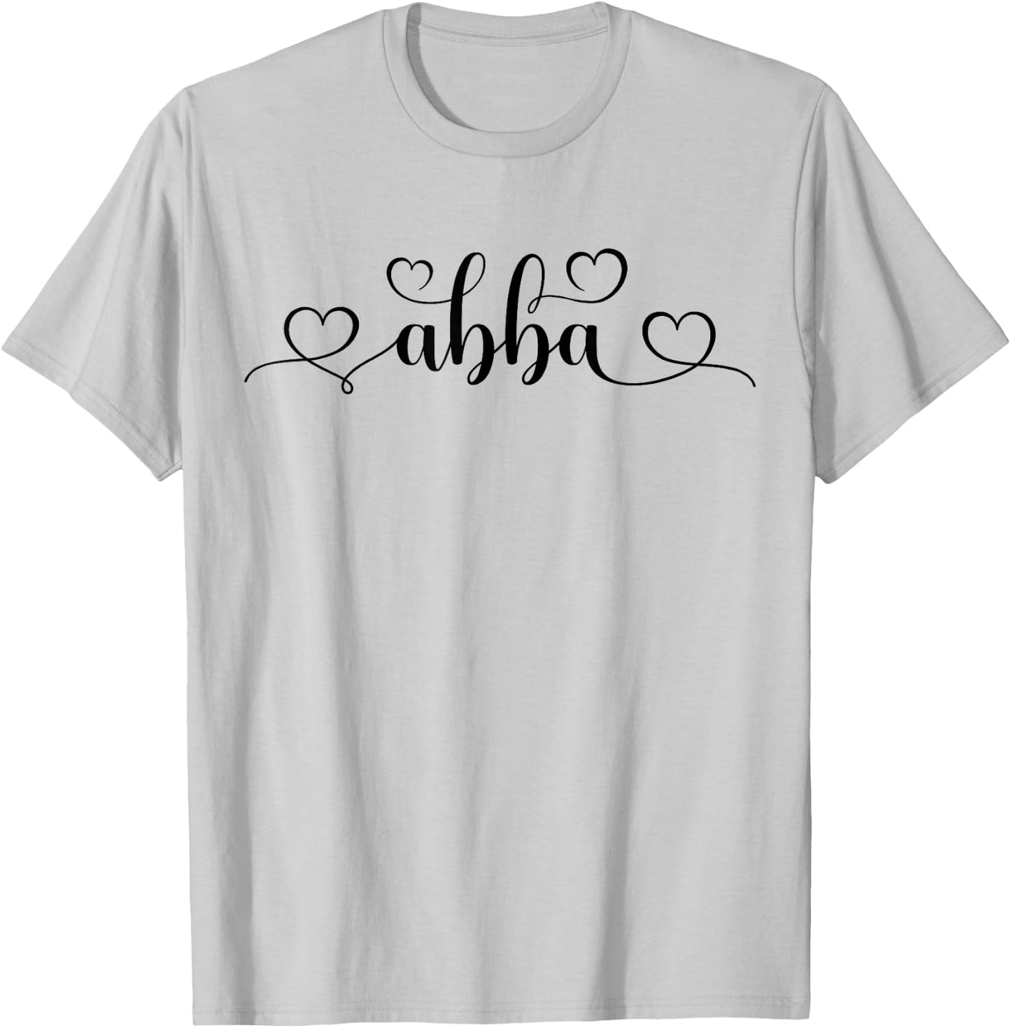 Abba Name Women Men Kids Abba Birthday Shirt Gift Abba Name T-Shirt - T-Shirt | Ash