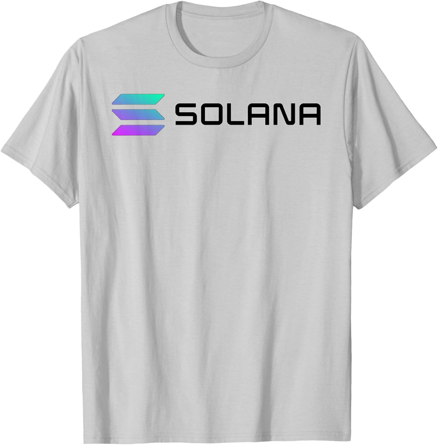 Classic White Solana SOL Crypto Digital Currency T-Shirt - T-Shirt | Ash