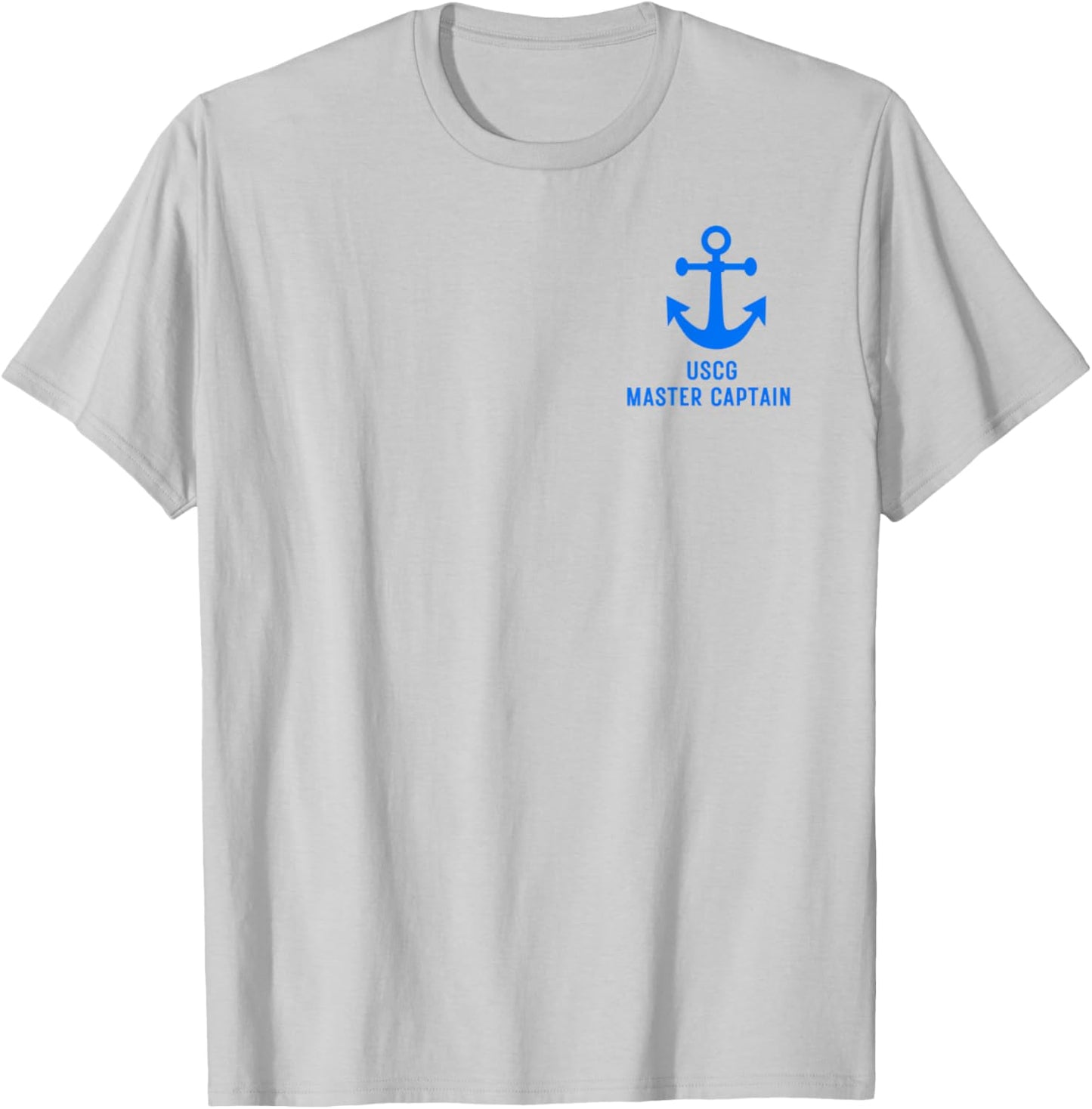 USCG Master Captain Uniform Charter Coast Guard Boating T-Shirt - T-Shirt | Ash