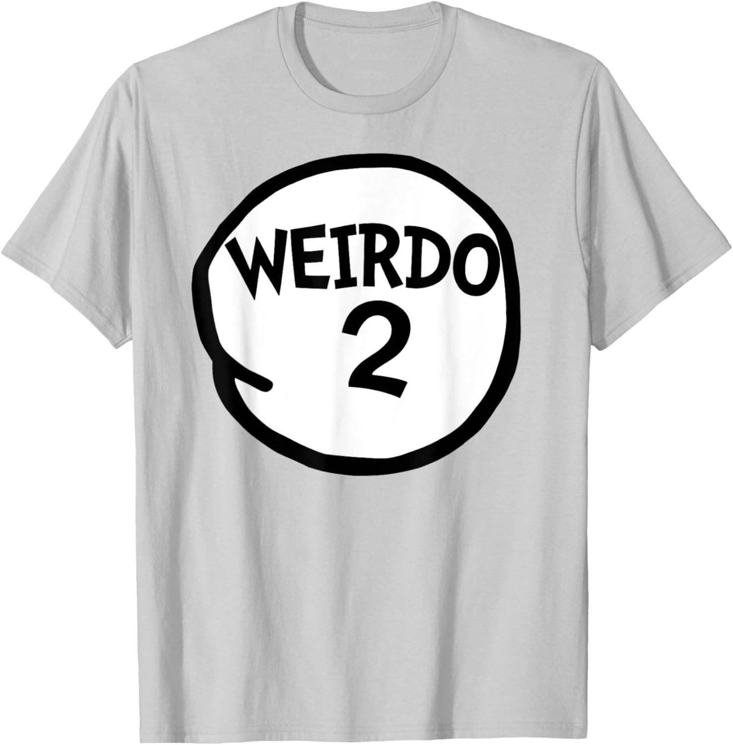 Miftees Matching Halloween Weirdo 2 Funny Weirdo Two Group T-Shirt - T-Shirt | Ash