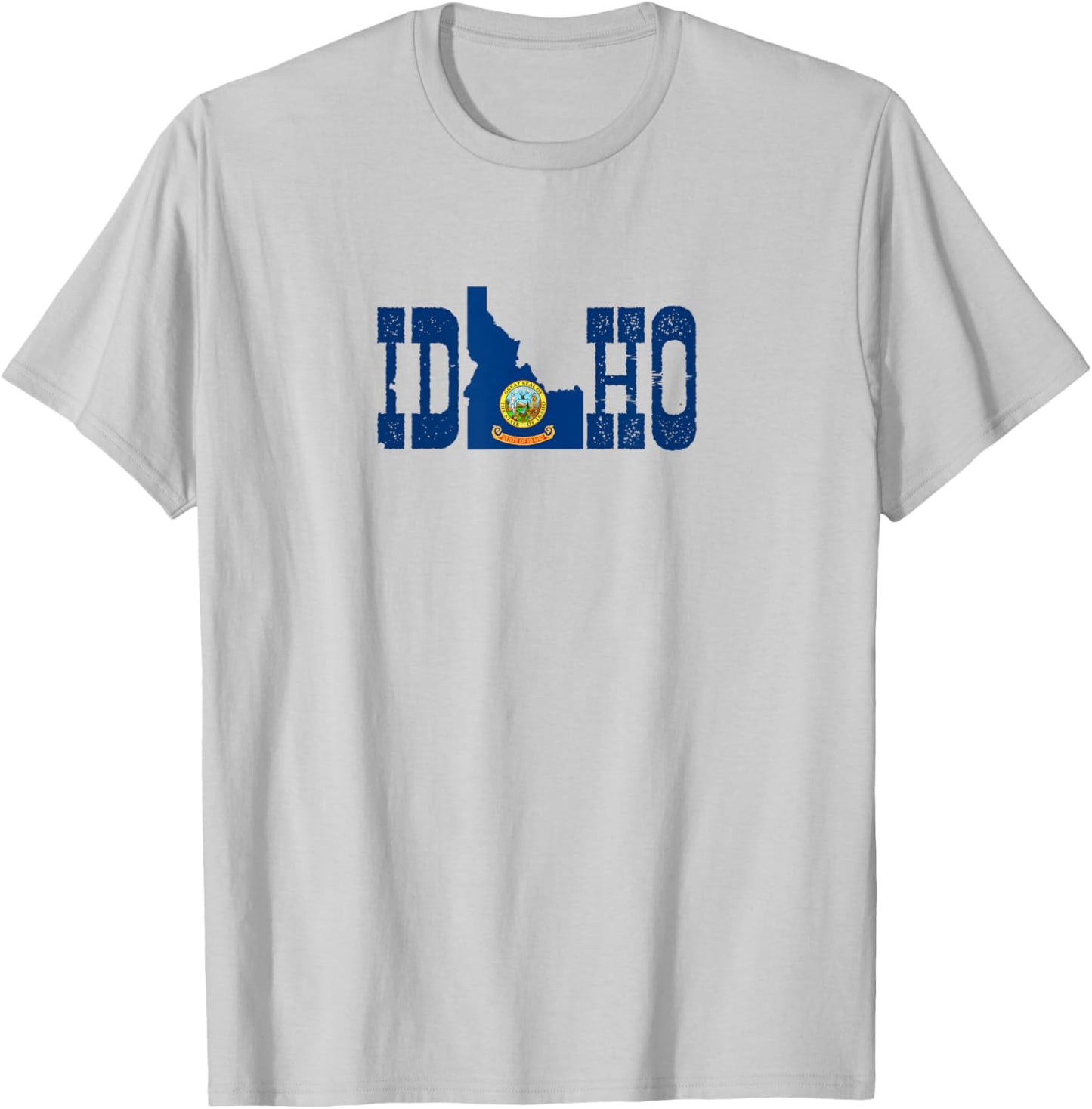 Idaho State and Idaho Flag with Pride for Idaho T-Shirt - T-Shirt | Ash
