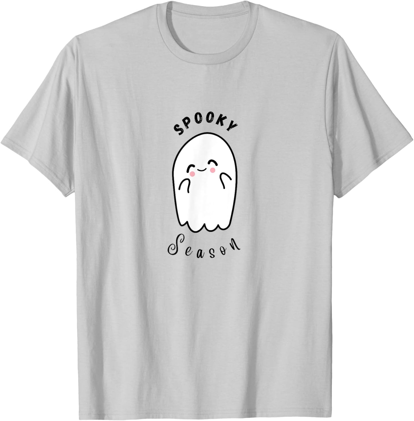 Cute Spooky Season Ghost Halloween T-Shirt - T-Shirt | Ash