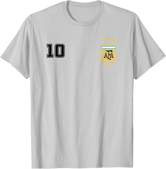 Argentina Flag Jersey Vintage Futbol Soccer Remera Argentina T-Shirt - T-Shirt | Ash
