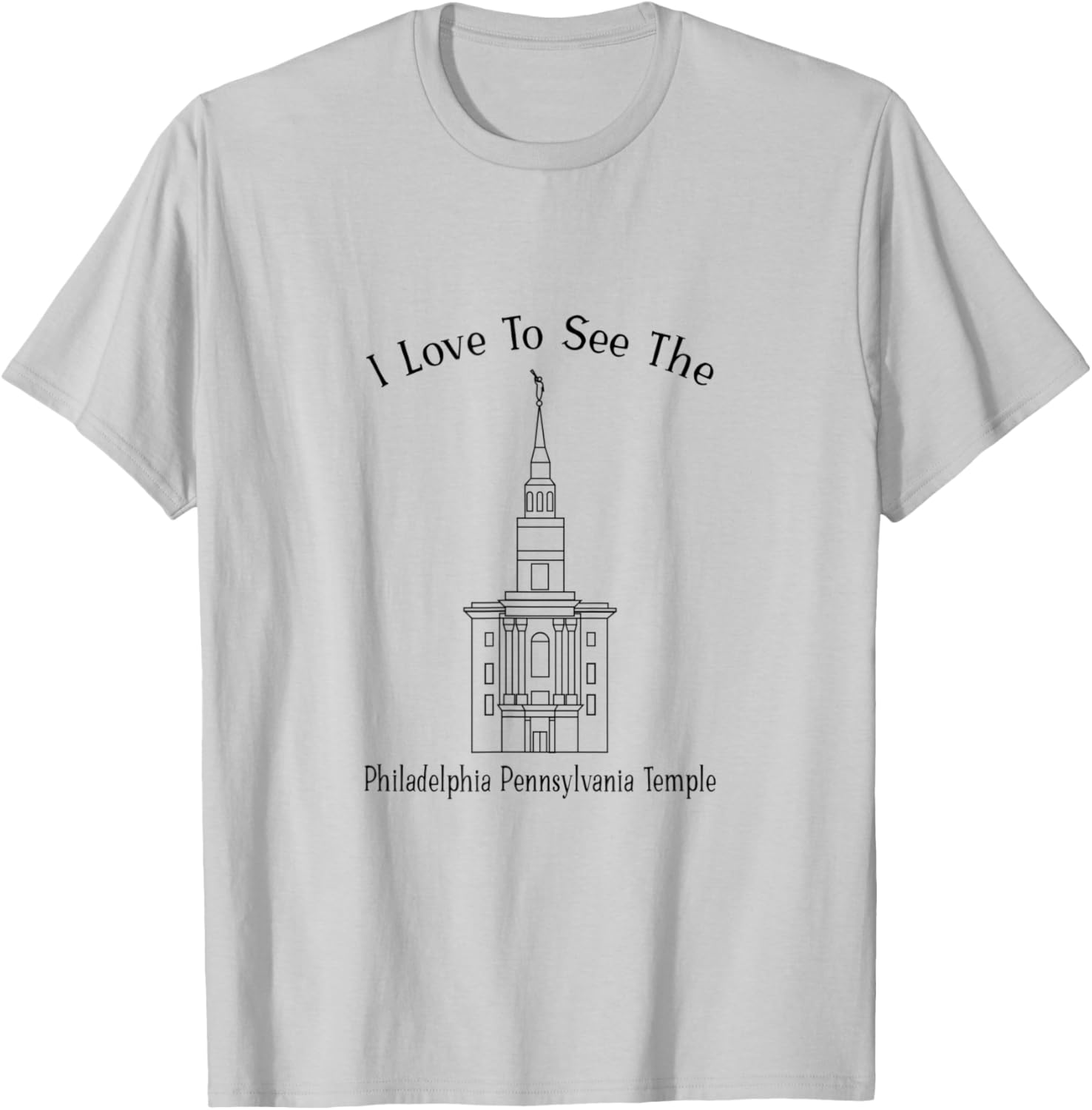 Philadelphia PA Temple, I love to see my temple, happy T-Shirt - T-Shirt | Ash