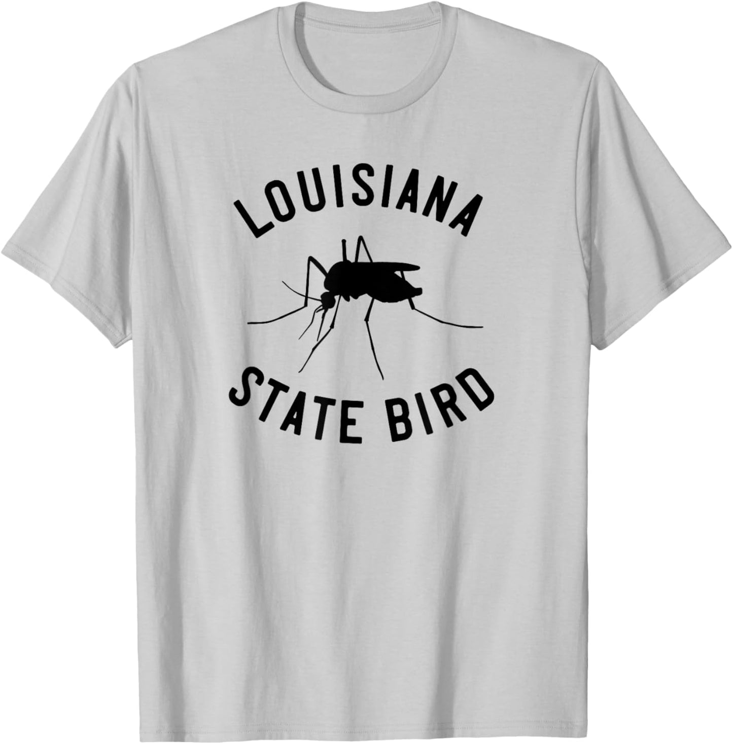Classic Louisiana Mosquito State Bird T-Shirt - T-Shirt | Ash