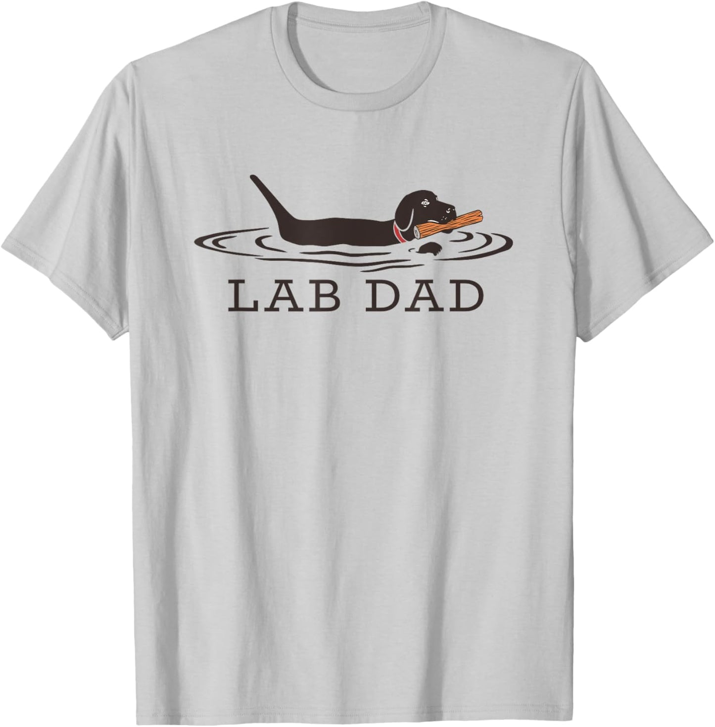Lab Dad Labrador Retriever Dog Owner Father T-Shirt - T-Shirt | Ash