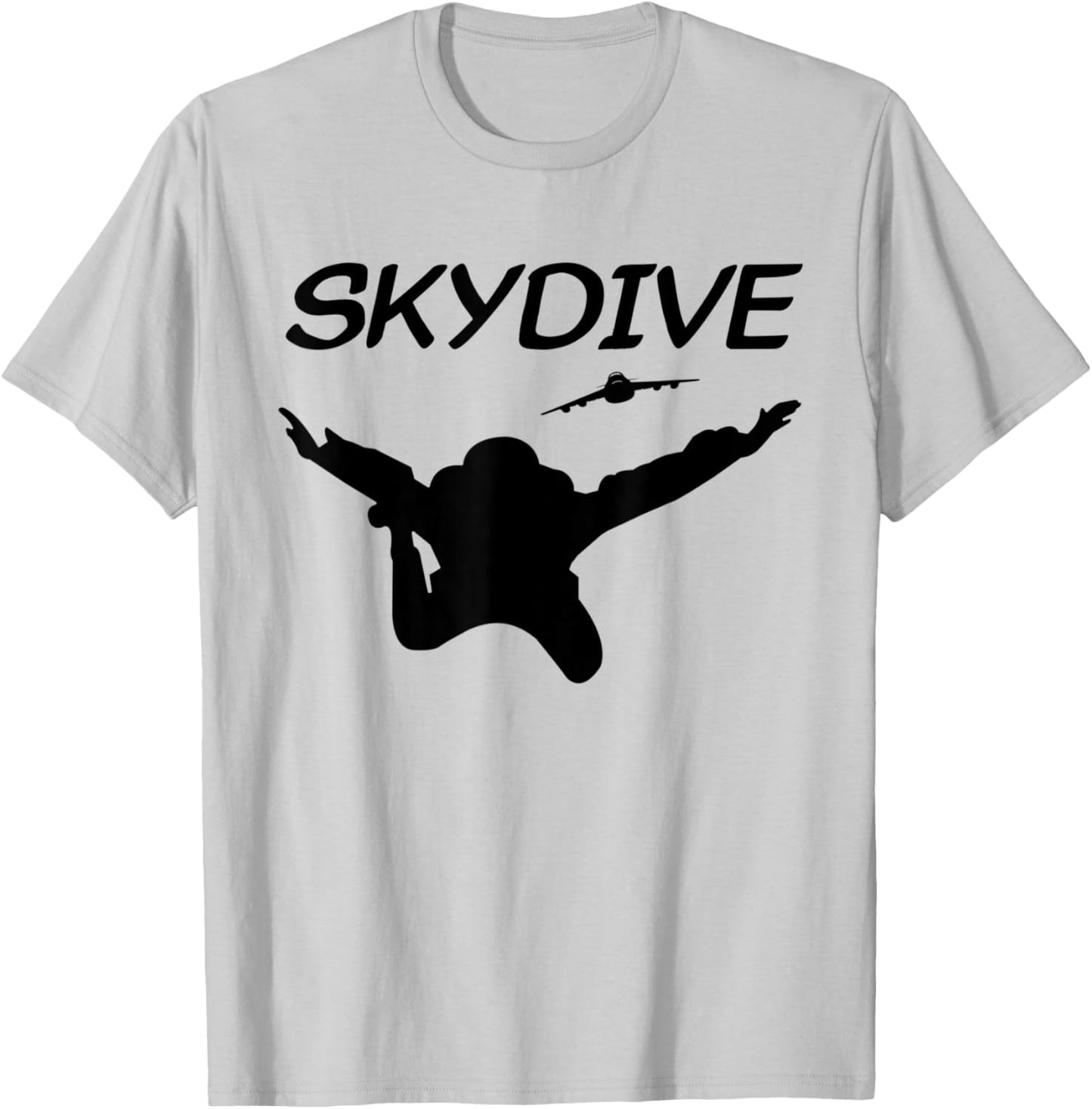 Skydiver Skydiving Falling Parachutist T-Shirt - T-Shirt | Ash