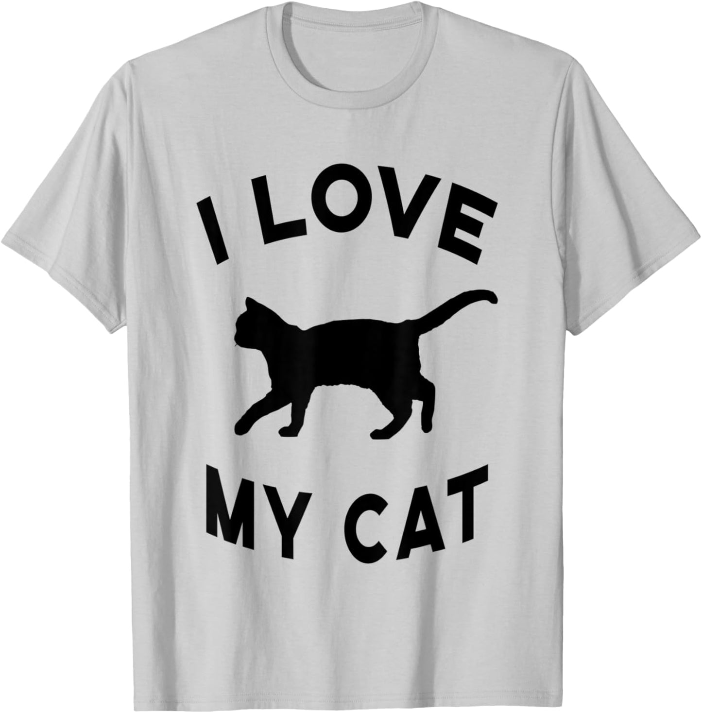 Cat cat lover cats men women children I love my cat T-Shirt - T-Shirt | Ash