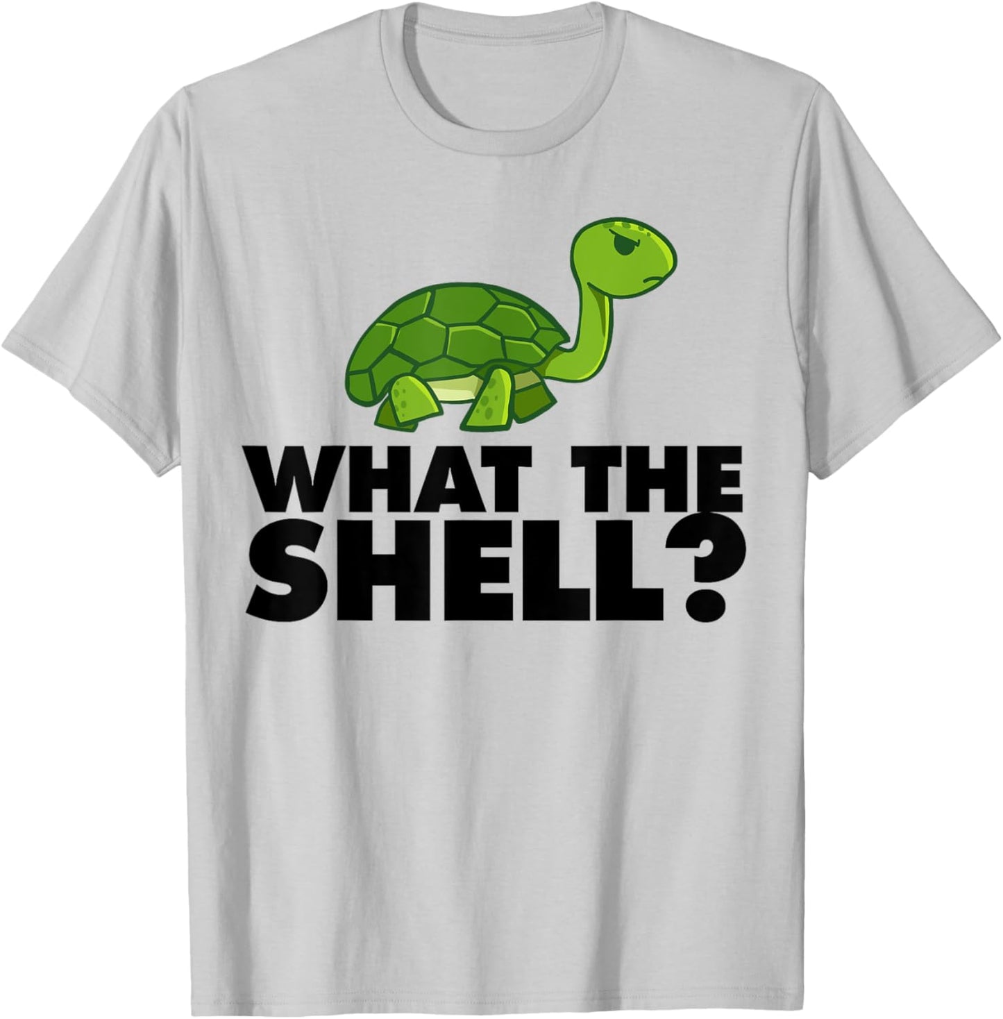 What the Shell funny Turtle What the Shell T-Shirt - T-Shirt | Ash