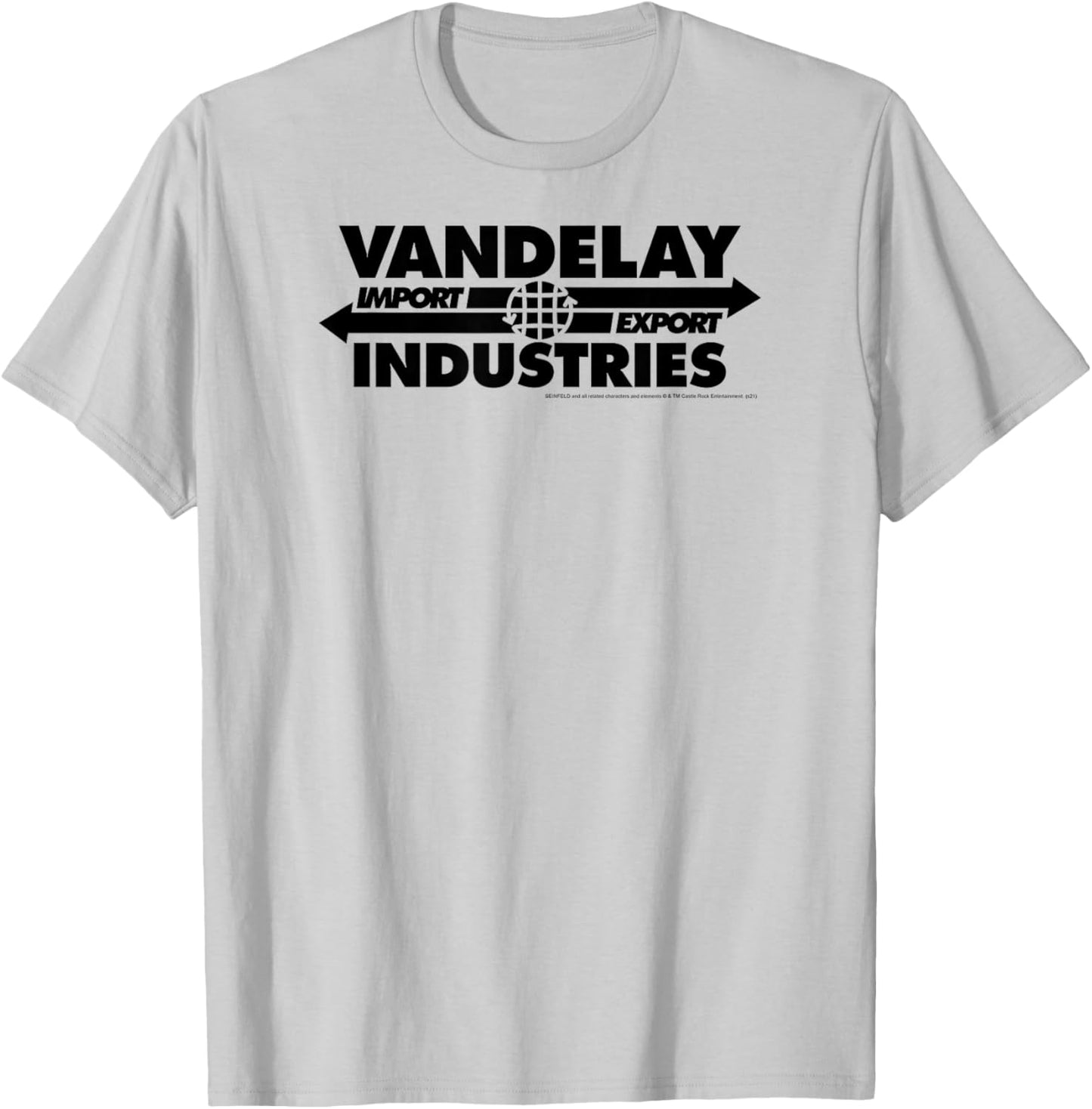Seinfeld Vandelay Industries Logo Funny 90's TV Show T-Shirt - T-Shirt | Ash