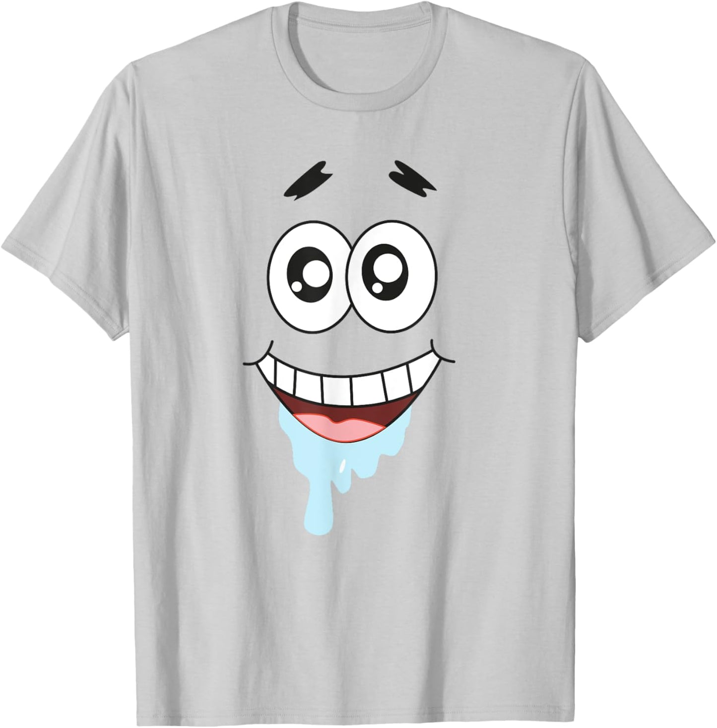 Mademark x SpongeBob SquarePants - Patrick Star - Droolin' T-Shirt - T-Shirt | Ash