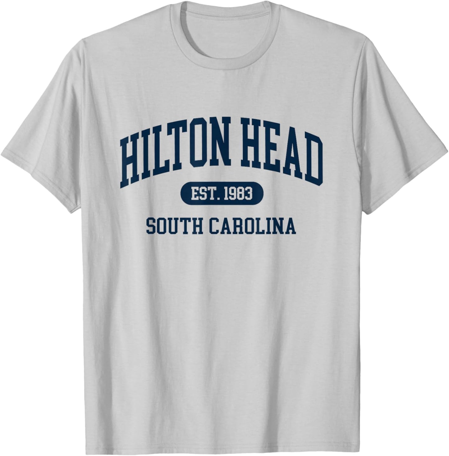 Hilton Head Est 1983 South Carolina Retro Throwback T-Shirt - T-Shirt | Ash