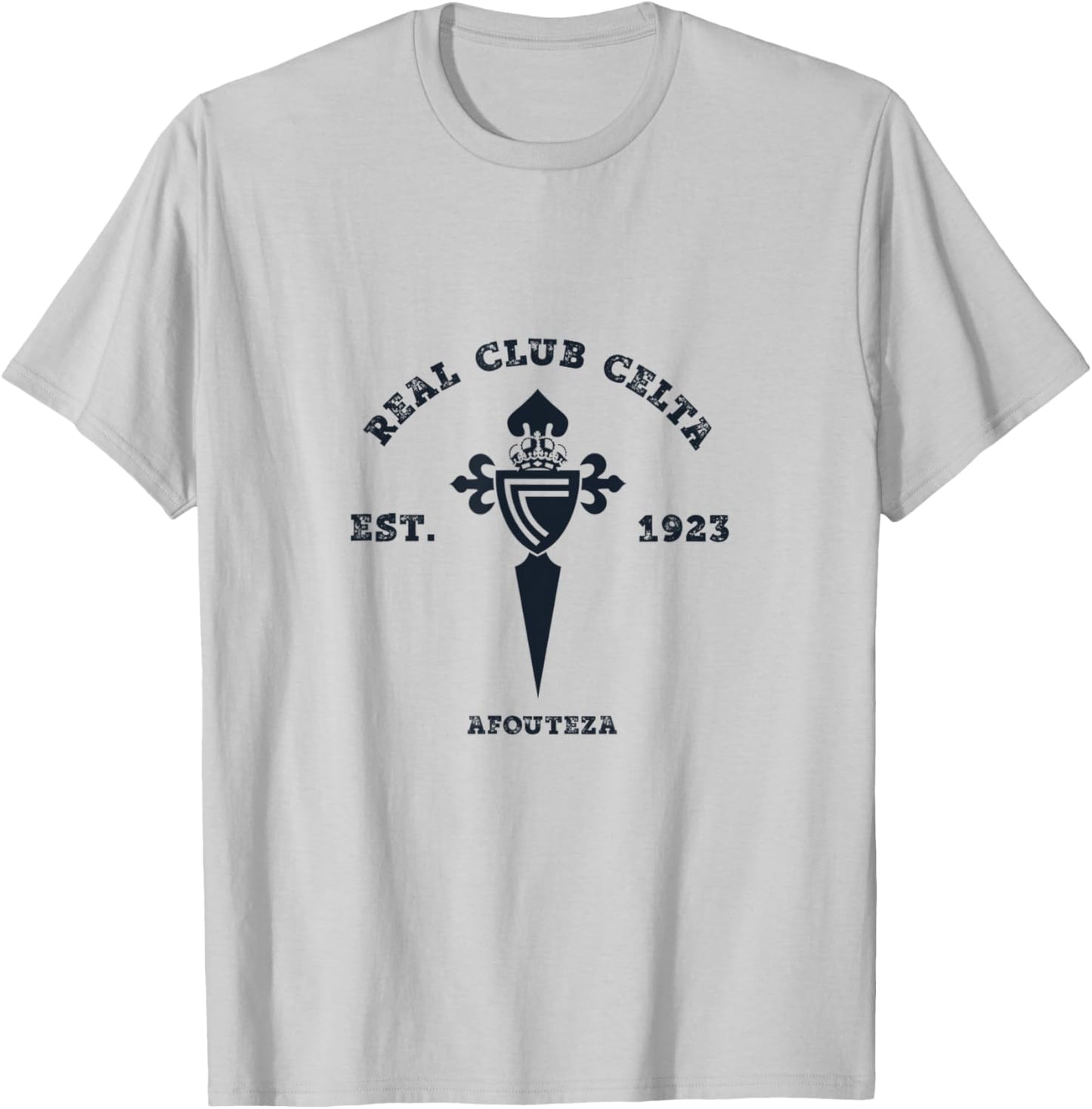 Real Club Celta | Black Circular Shield T-Shirt - T-Shirt | Ash