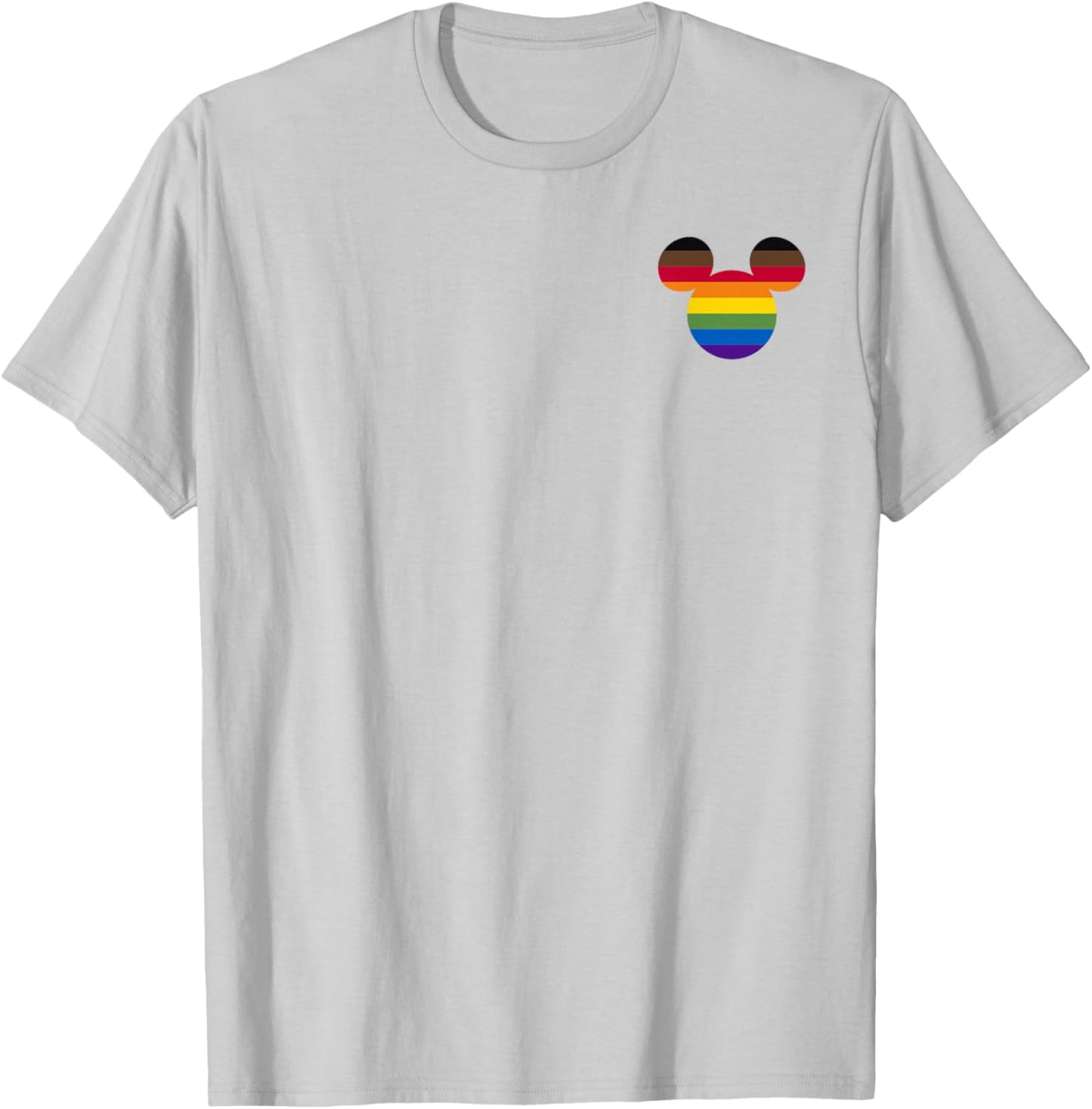 Disney Mickey And Friends Mickey Rainbow Pocket T-Shirt - T-Shirt | Ash