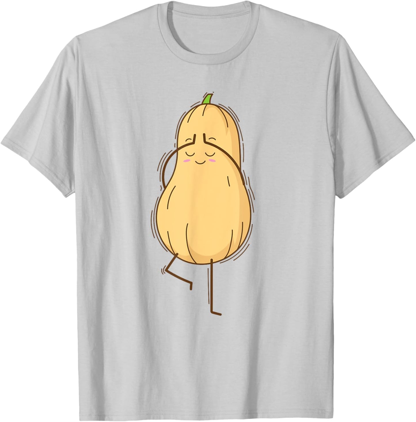 Butternut Squash doing Yoga T-Shirt - T-Shirt | Ash