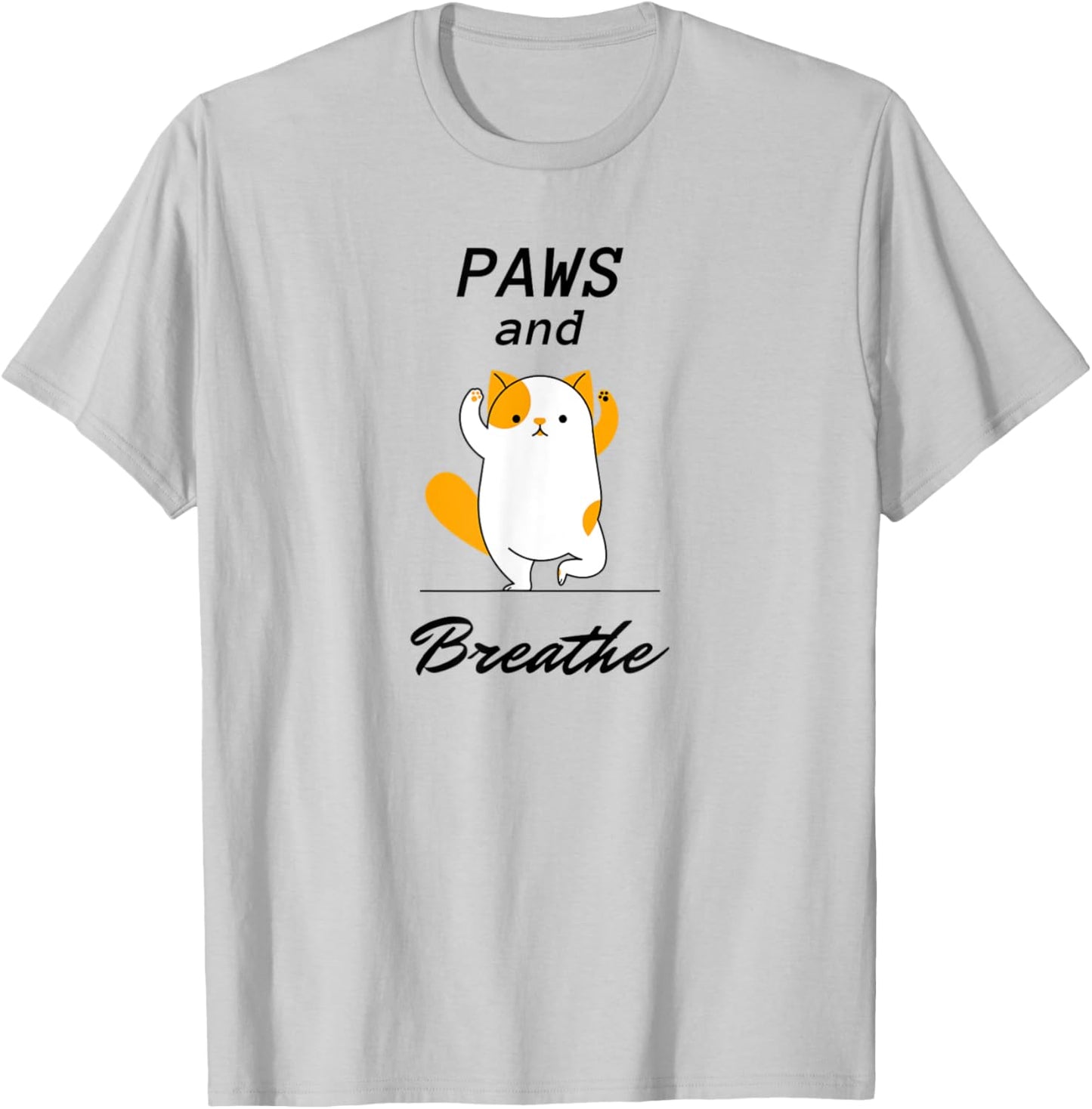 Paws & Breathe Yoga shirt T-Shirt - T-Shirt | Ash