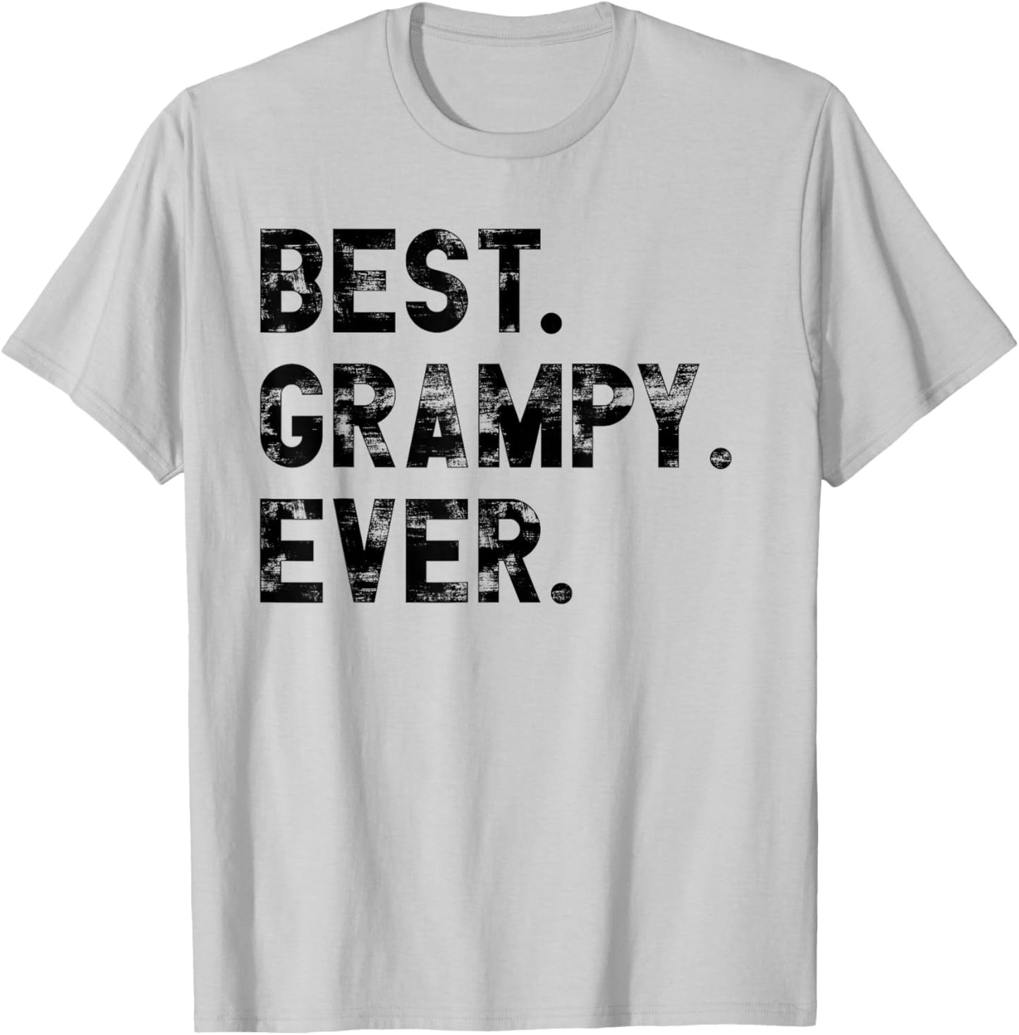 Fathers day Grandson Granddaughter to give Best Grampy Ever T-Shirt - T-Shirt | Ash