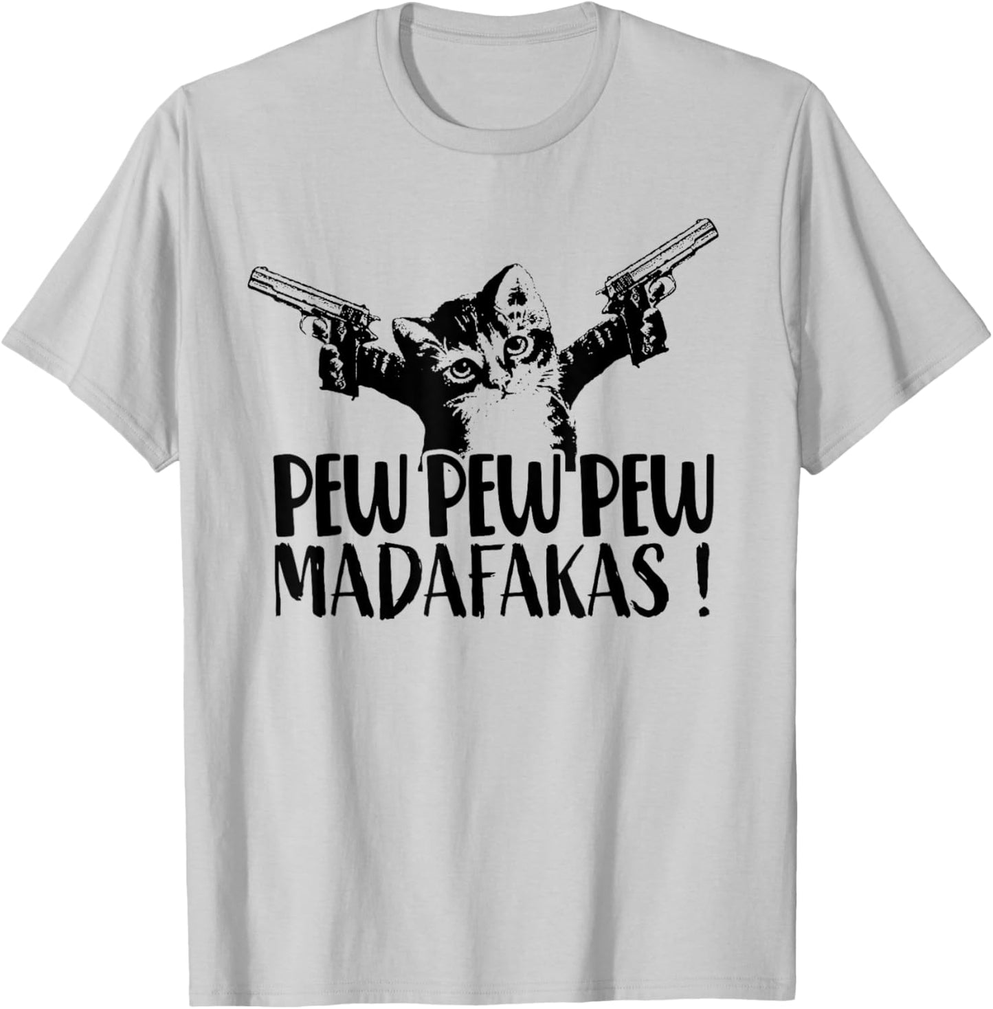 Cat Pew Madafakas Vintage Crazy Cat lustige Katze Women T-Shirt - T-Shirt | Ash