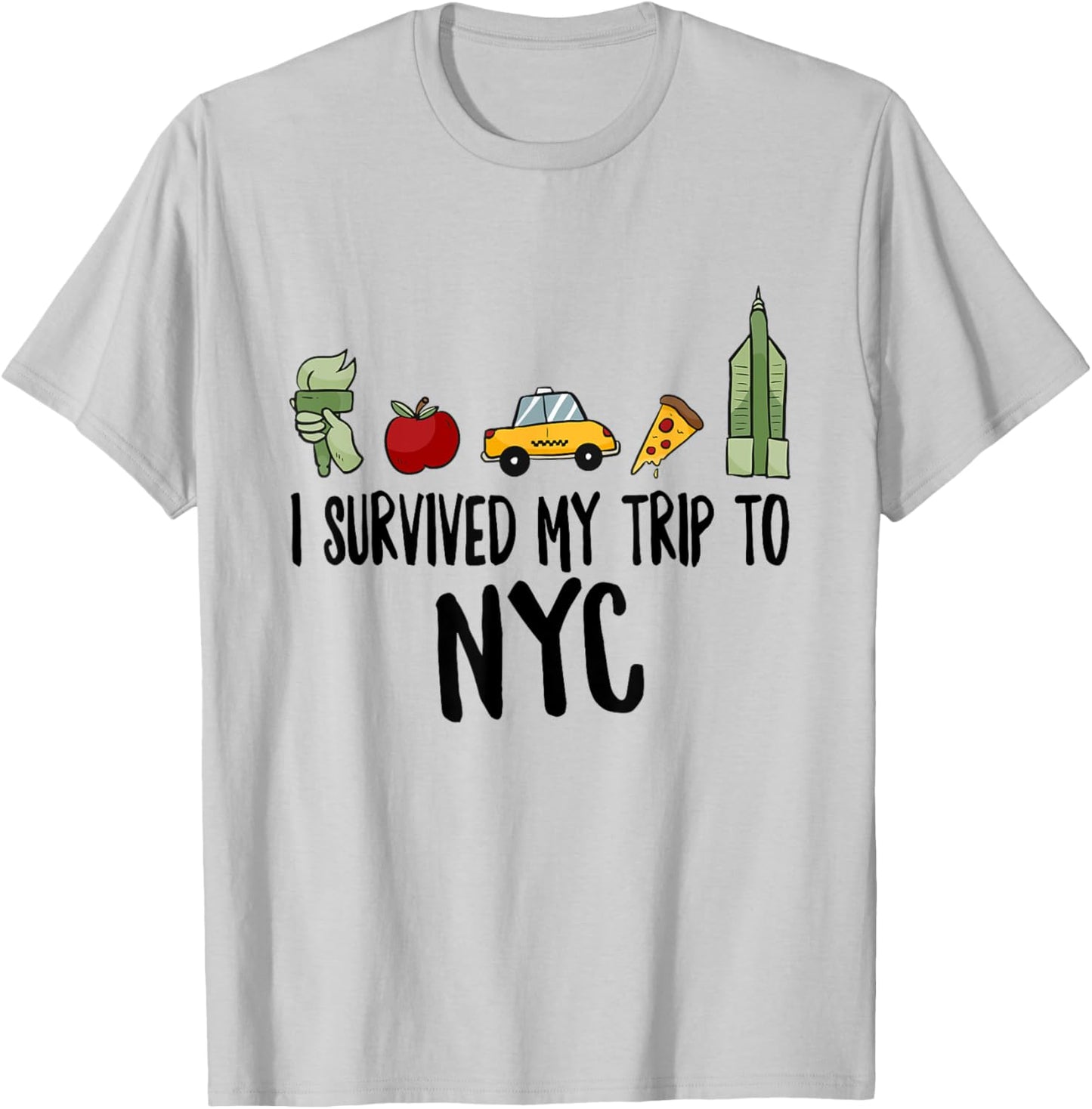 I survived my trip to NYC New York Bild Big Apple T-Shirt - T-Shirt | Ash