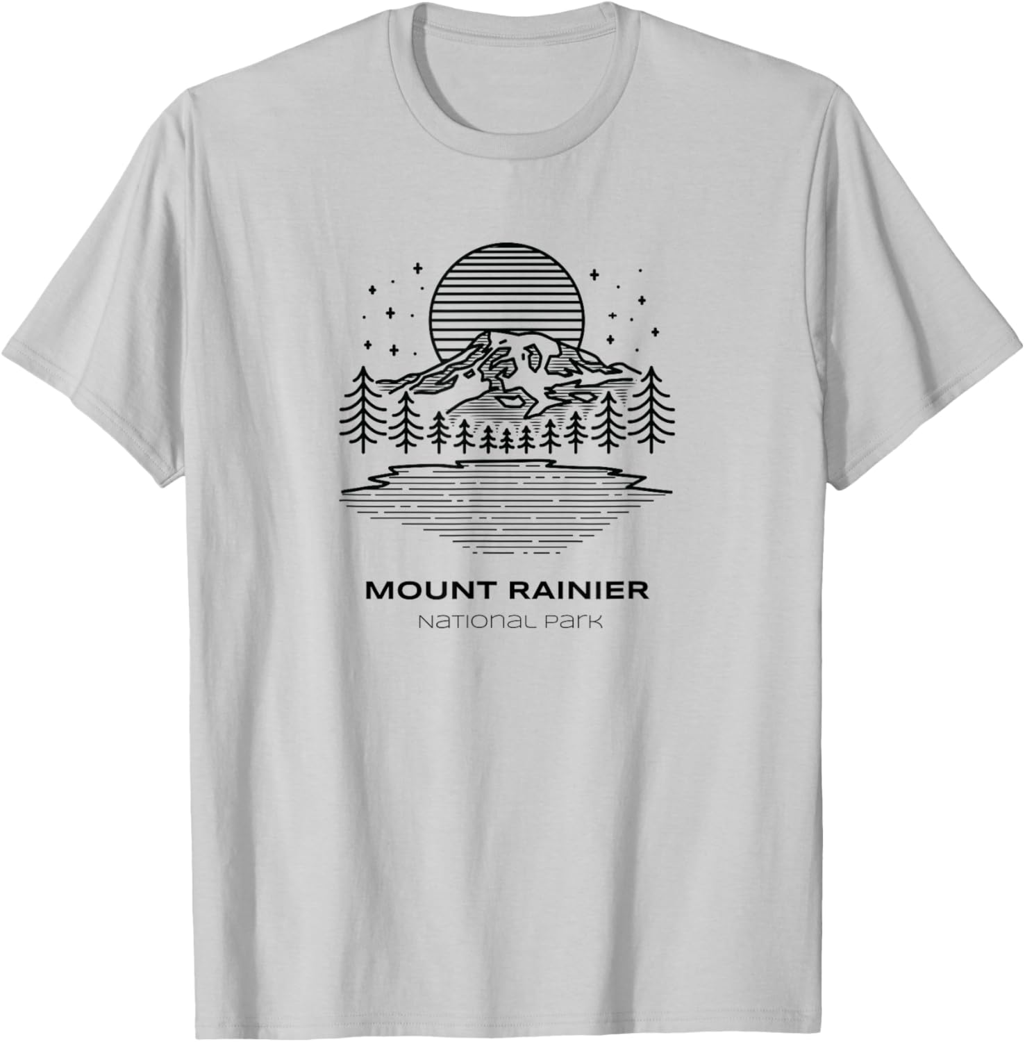 Vintage Mount Rainier National Park Hike T-Shirt - T-Shirt | Ash