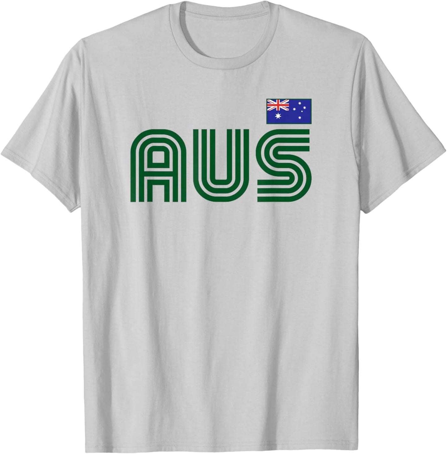 Australia Flag Retro International Country Australian Pride T-Shirt - T-Shirt | Ash