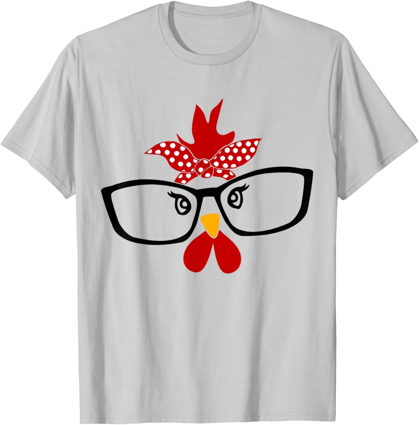 Funny Chicken Face Halloween Costume T-Shirt - T-Shirt | Ash