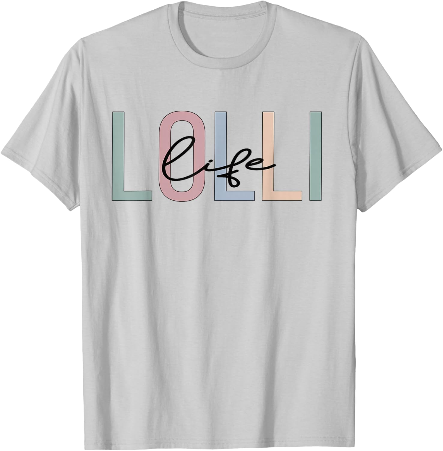 Lolli Life Lolli Grandma Boho Lolli Grandmother T-Shirt - T-Shirt | Ash