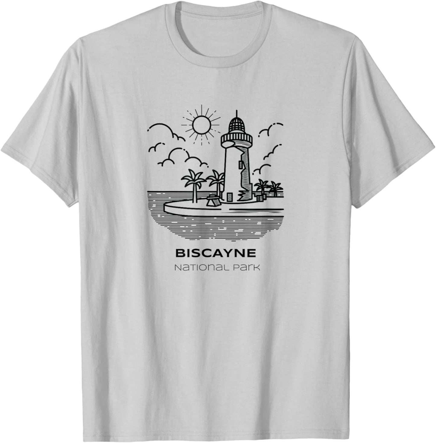 Vintage Biscayne National Park Hike T-Shirt - T-Shirt | Ash
