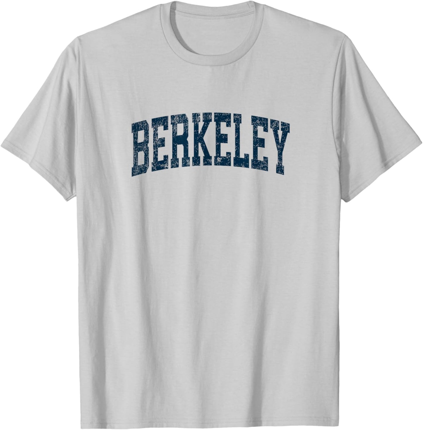Berkeley California CA Vintage Athletic Sports Navy Design T-Shirt - T-Shirt | Ash