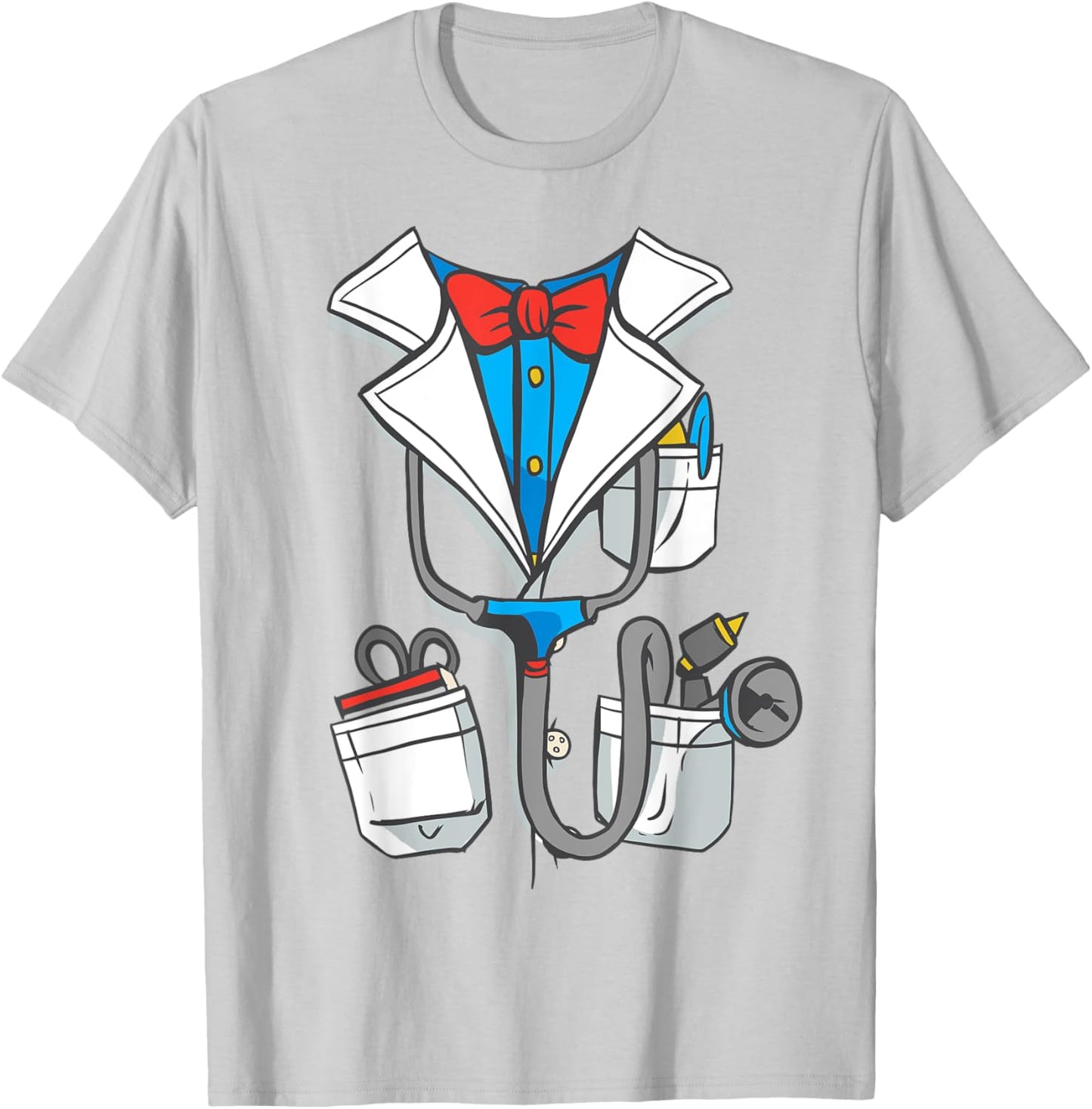 Doctor White Lab Coat Halloween Kids Costume T-Shirt - T-Shirt | Ash