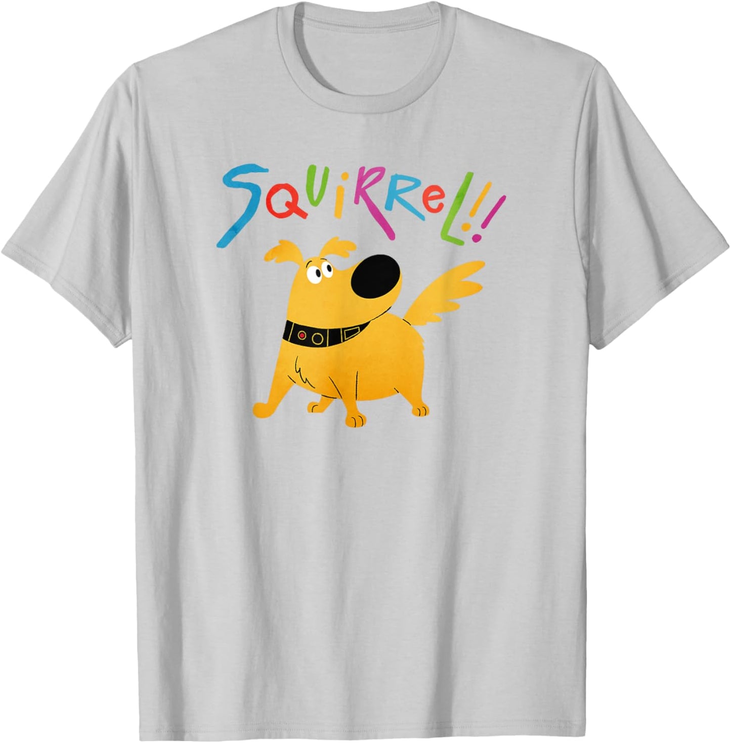 Disney Pixar UP Dug Squirrel Pose T-Shirt - T-Shirt | Ash
