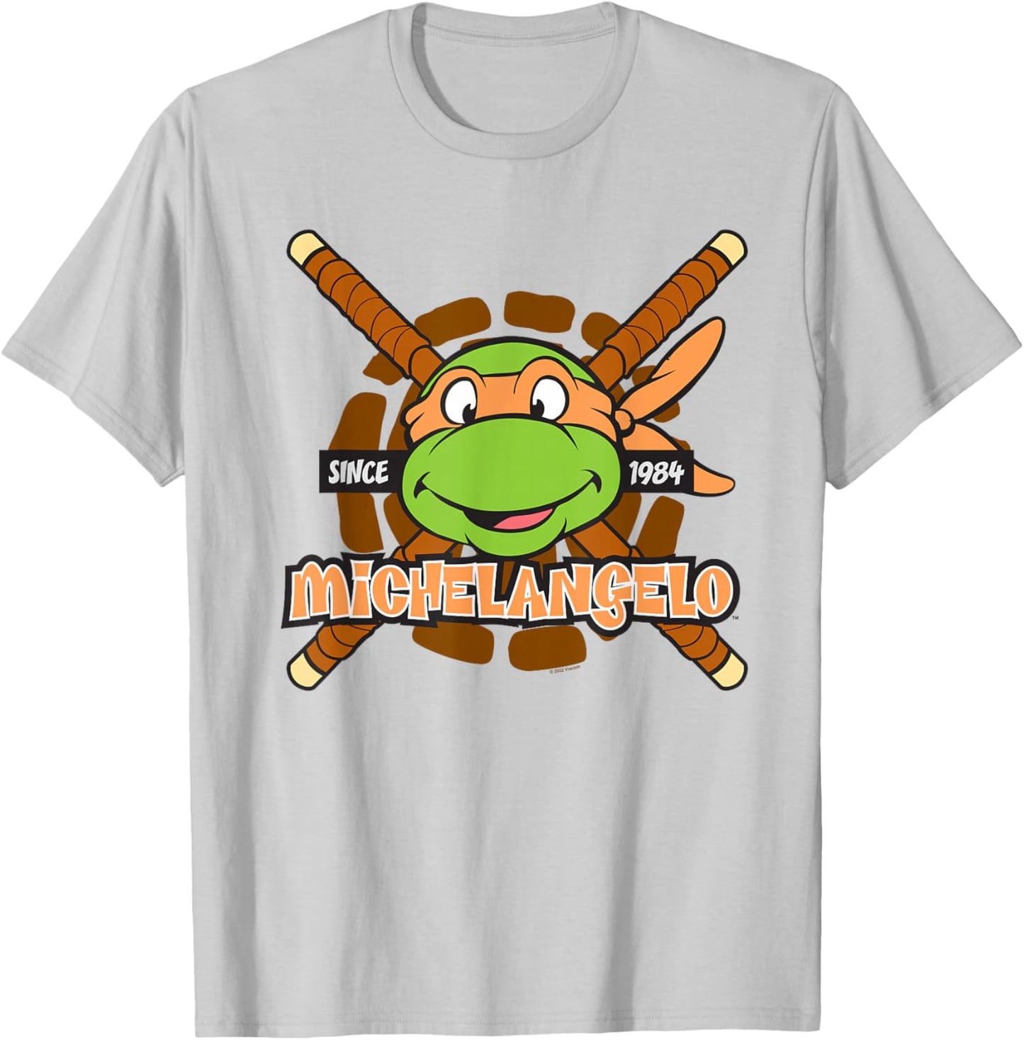 Teenage Mutant Ninja Turtles Michelangelo Since 1984 T-Shirt - T-Shirt | Ash
