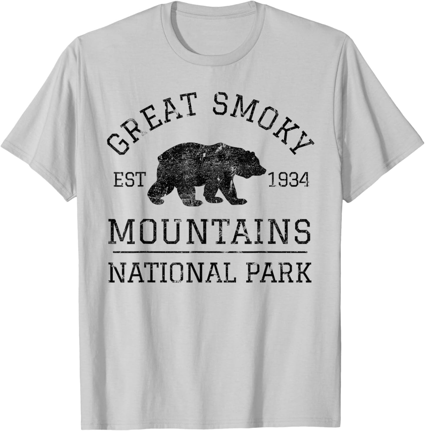 Smoky Mountains National Park T-Shirt - T-Shirt | Ash