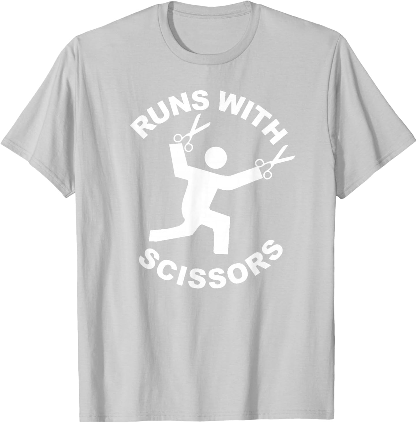 Runs with Scissors T-Shirt - T-Shirt | Ash