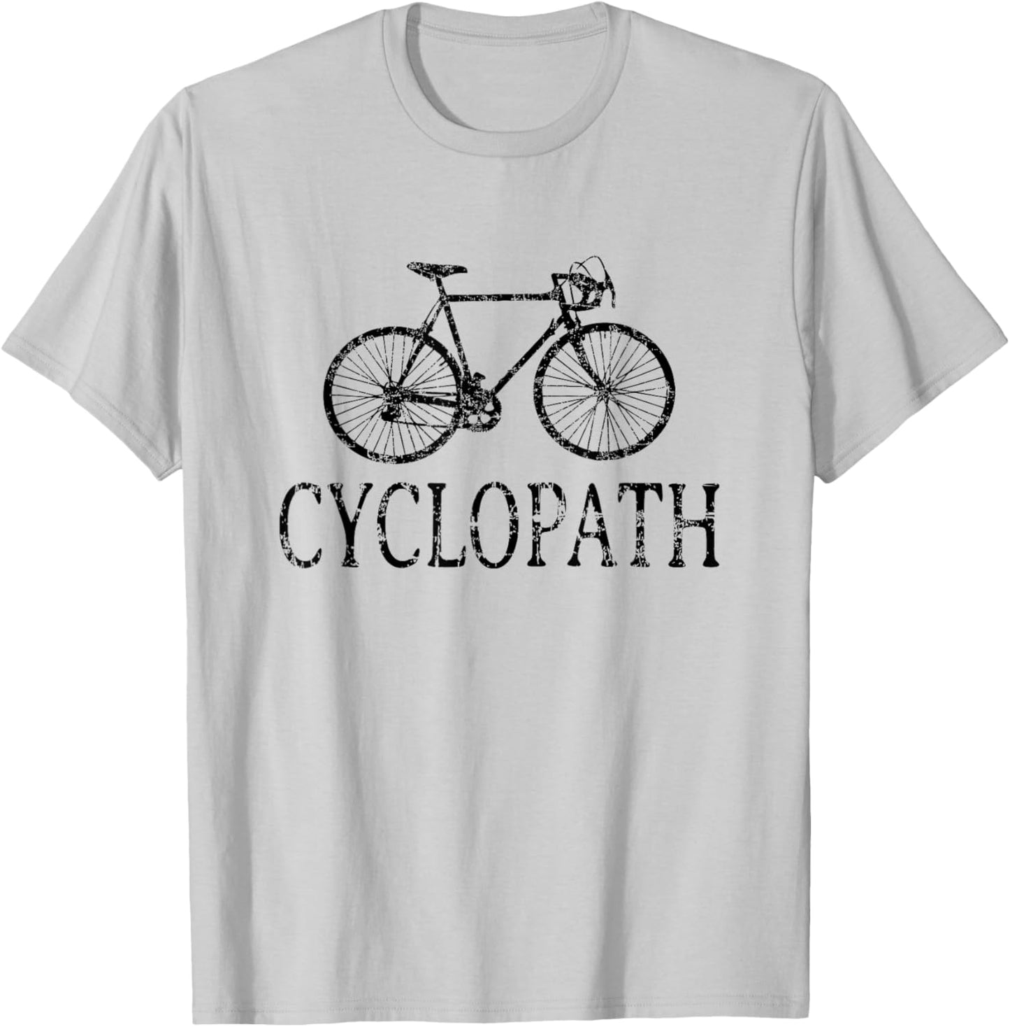 Cyclopath (Vintage Black) Bicycle T-Shirt - T-Shirt | Ash