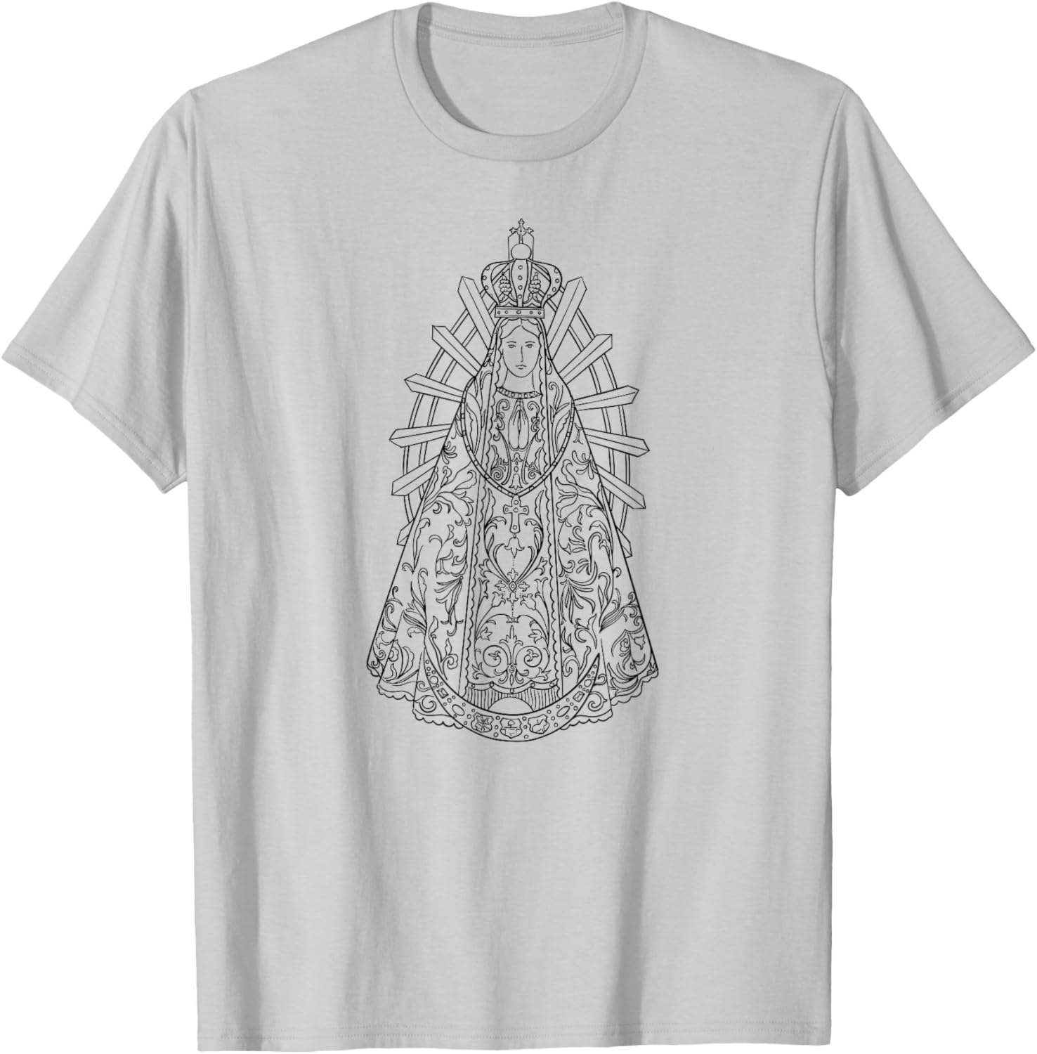 Lady of Lujan - Lady of Lujan - Virgen de Lujan T-Shirt - T-Shirt | Ash