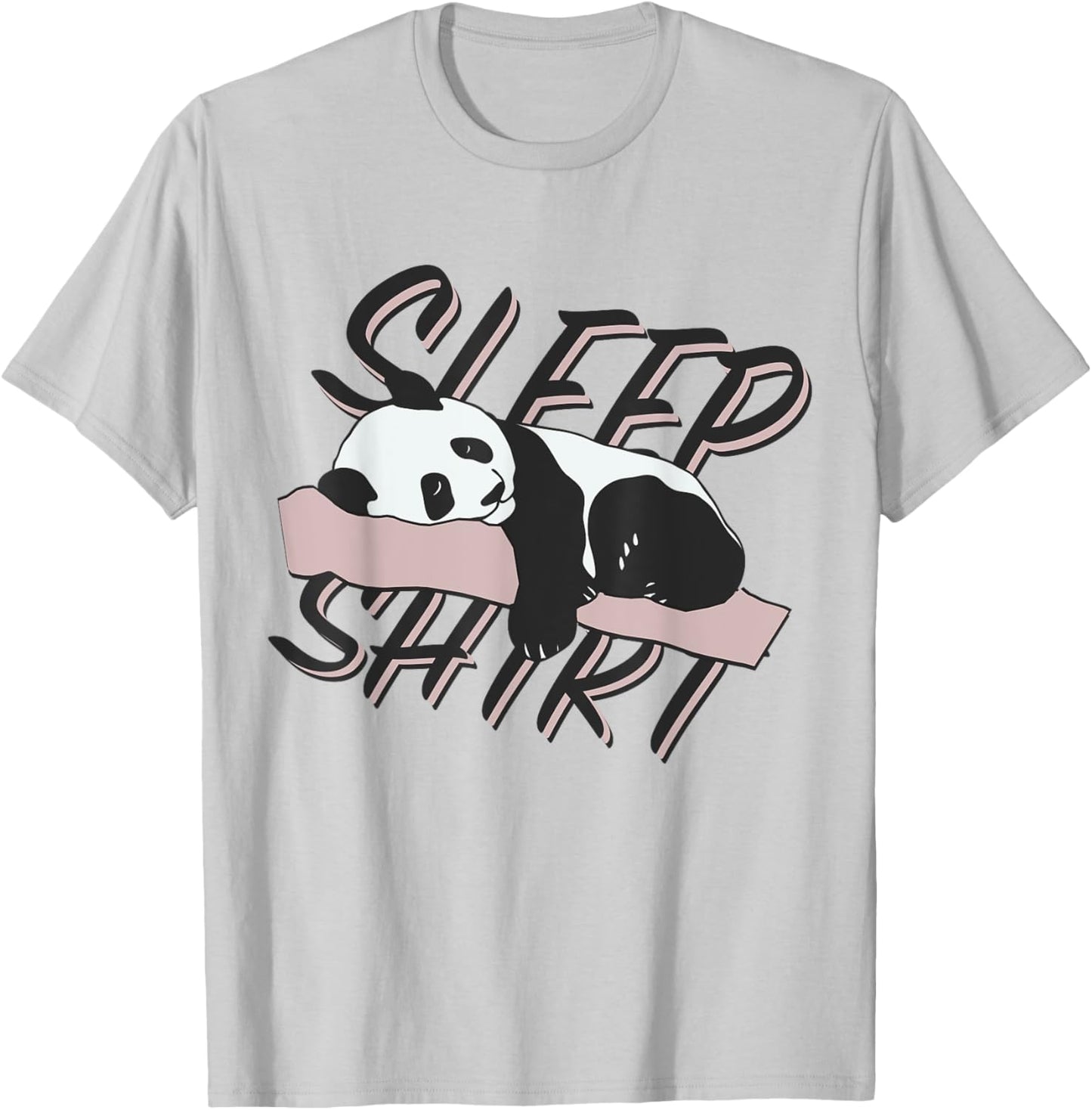 Sleep shirt pajamas pajamas nightgown panda gift T-Shirt - T-Shirt | Ash