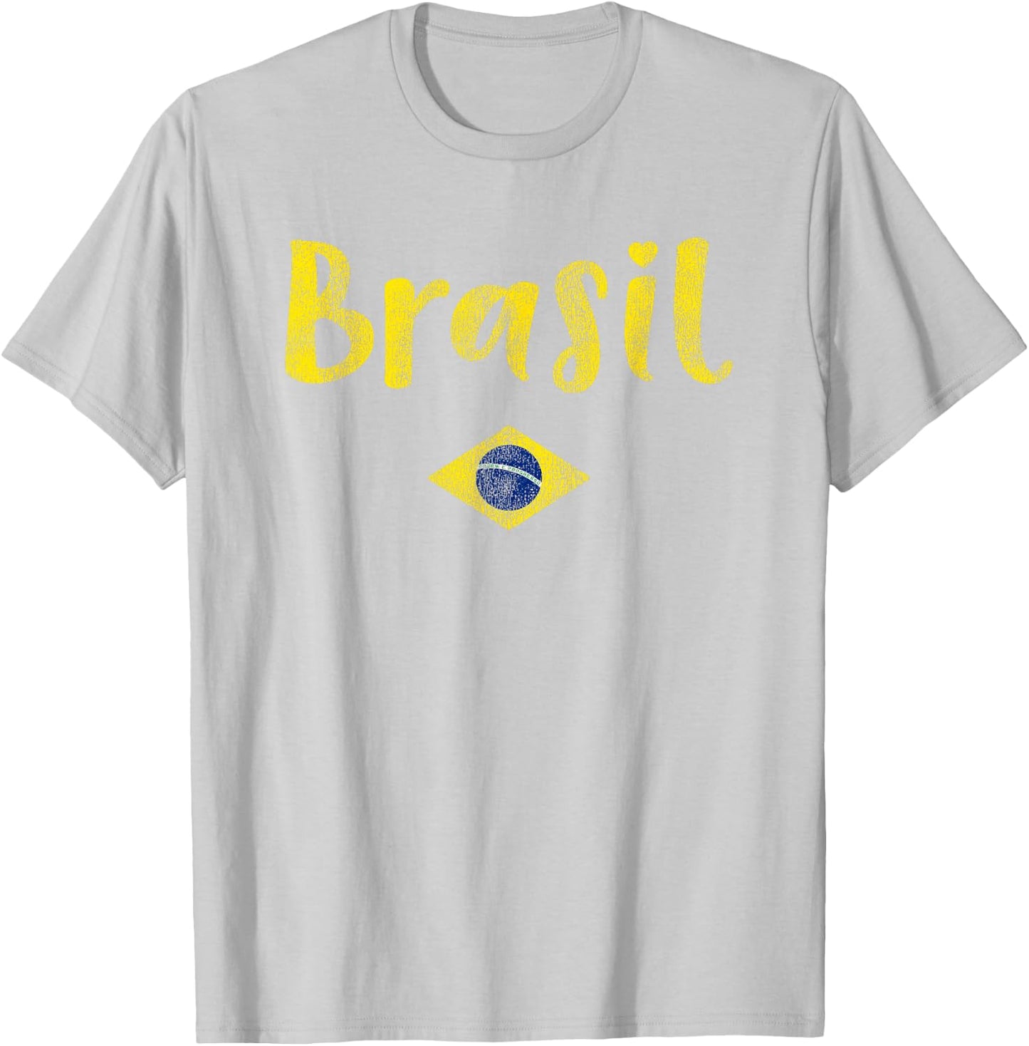 Brazilian Flag of Brazil Souvenir and Girls Brasil T-Shirt - T-Shirt | Ash