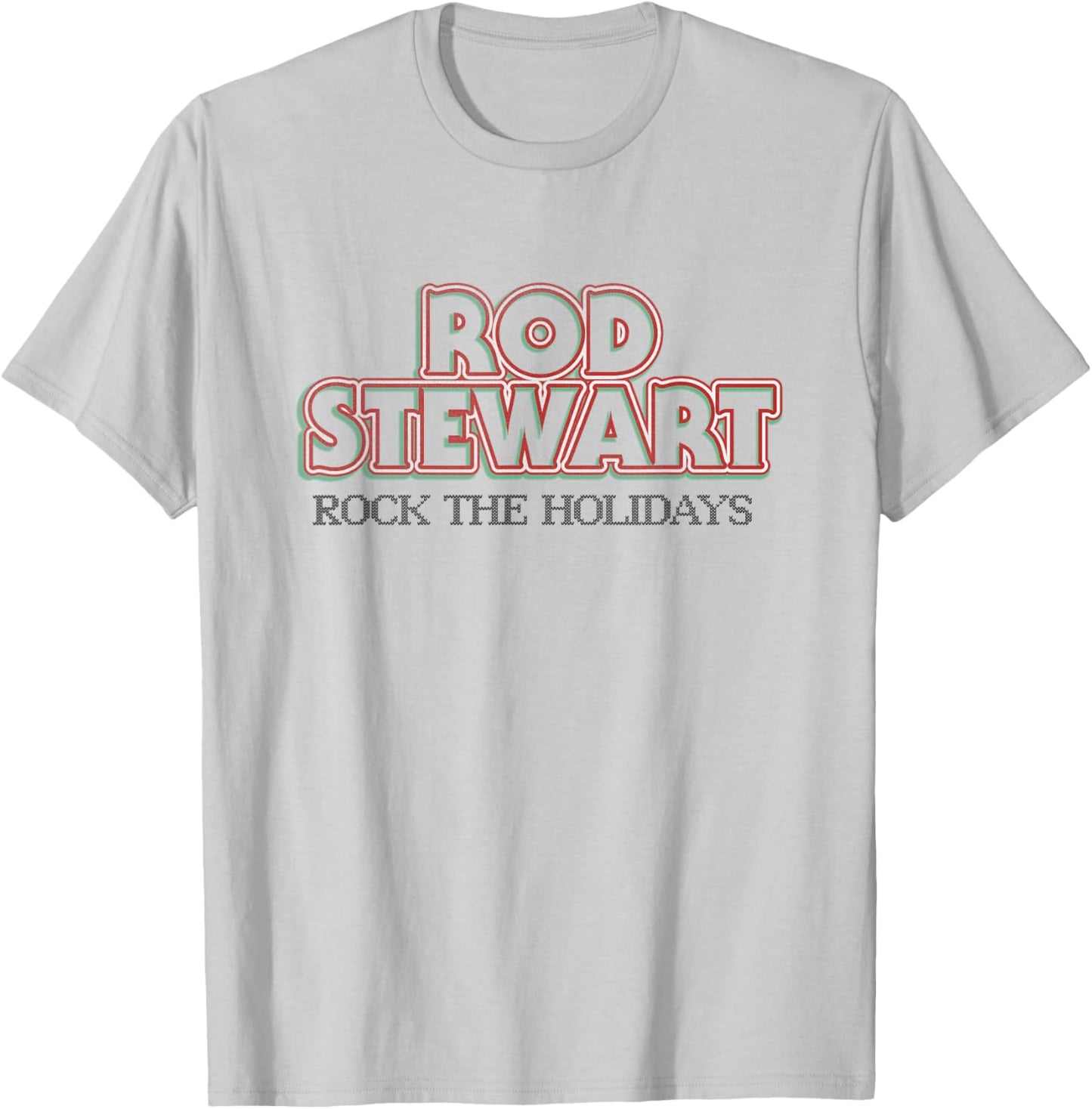 Rod Stewart Rock The Holidays T-Shirt - T-Shirt | Ash
