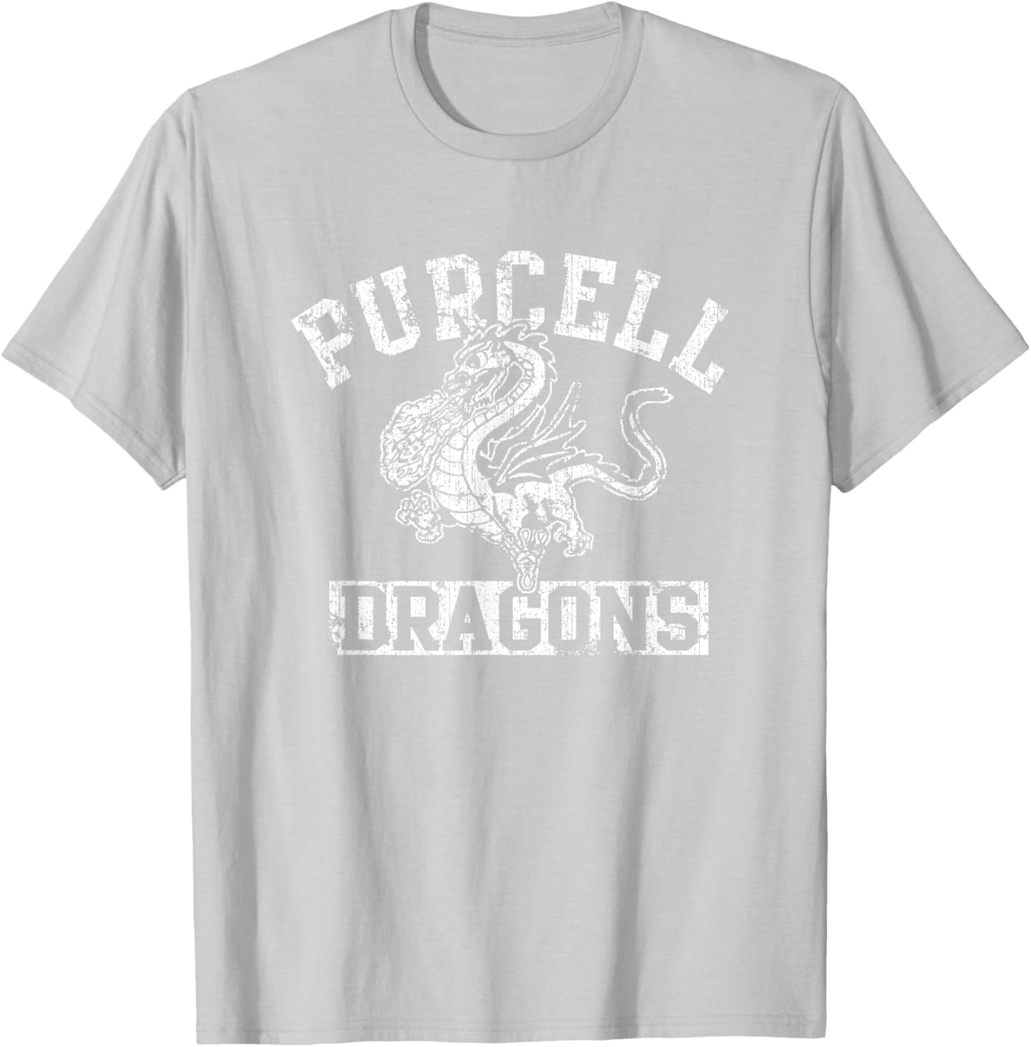 Purcell Dragons Vintage T-Shirt - T-Shirt | Ash