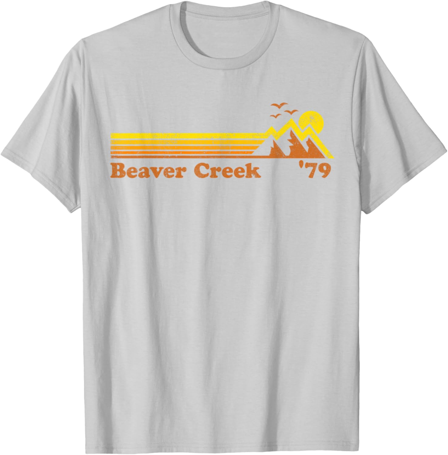 Retro Beaver Creek Ski Resort Colorado Snowboard Skiing Gift T-Shirt - T-Shirt | Ash