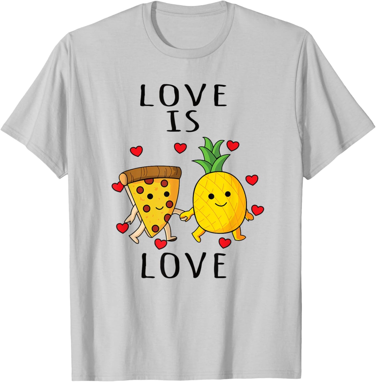 Pizza Hawaii Pineapple Pizza Food T-Shirt - T-Shirt | Ash