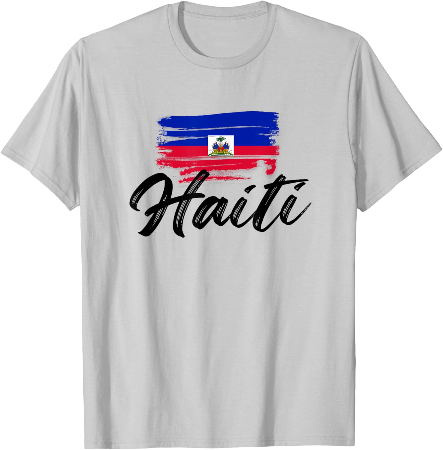 Haiti Flag Haitian Funny Haitians Pride T-Shirt - T-Shirt | Ash