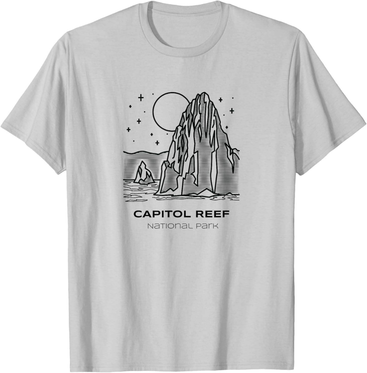 Vintage Capitol Reef National Park Hike T-Shirt - T-Shirt | Ash