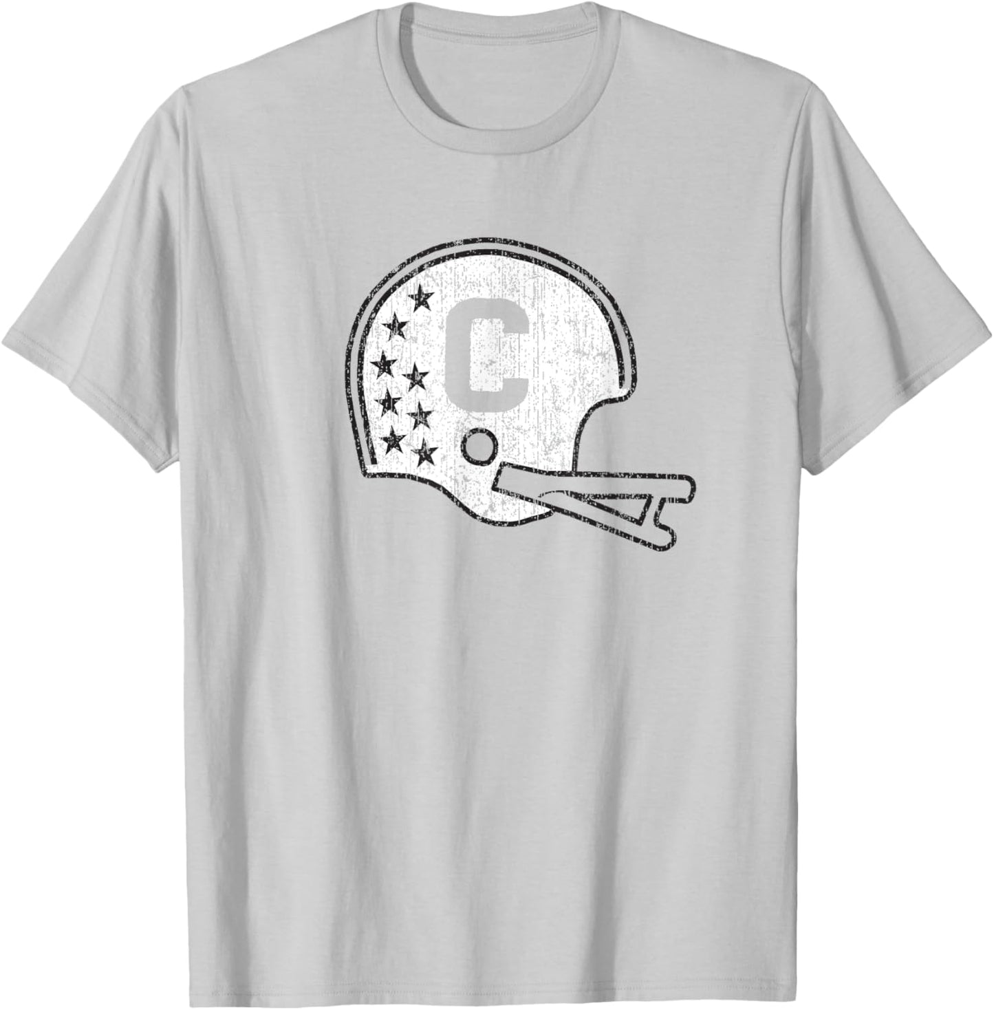 Southlake Carroll Dragons Retro Helmet T-Shirt - T-Shirt | Ash